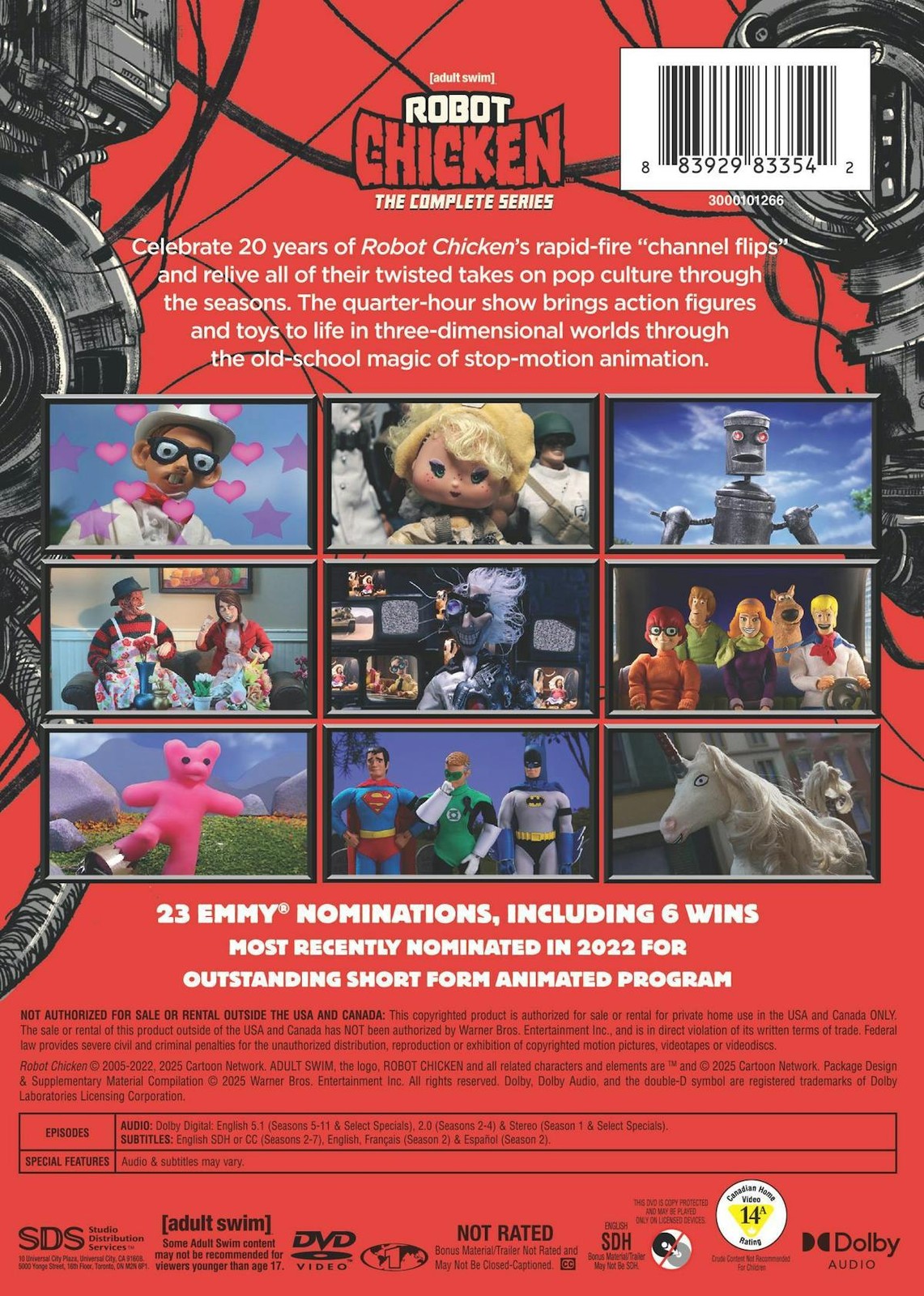 Robot Chicken The Complete Series DVD NEW