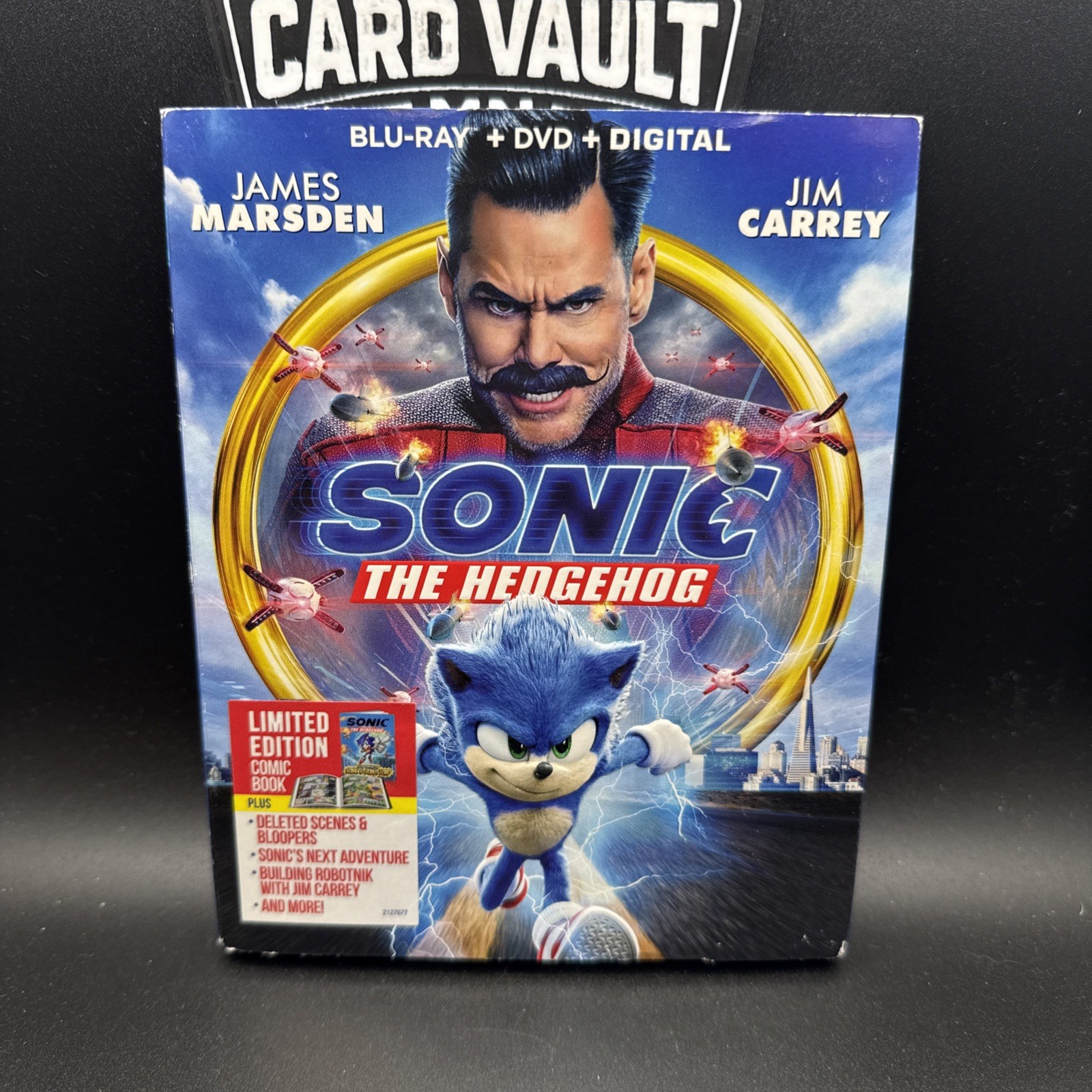 Sonic the Hedgehog (Blu-ray, 2020) Comic Book Included Brand New Sealed