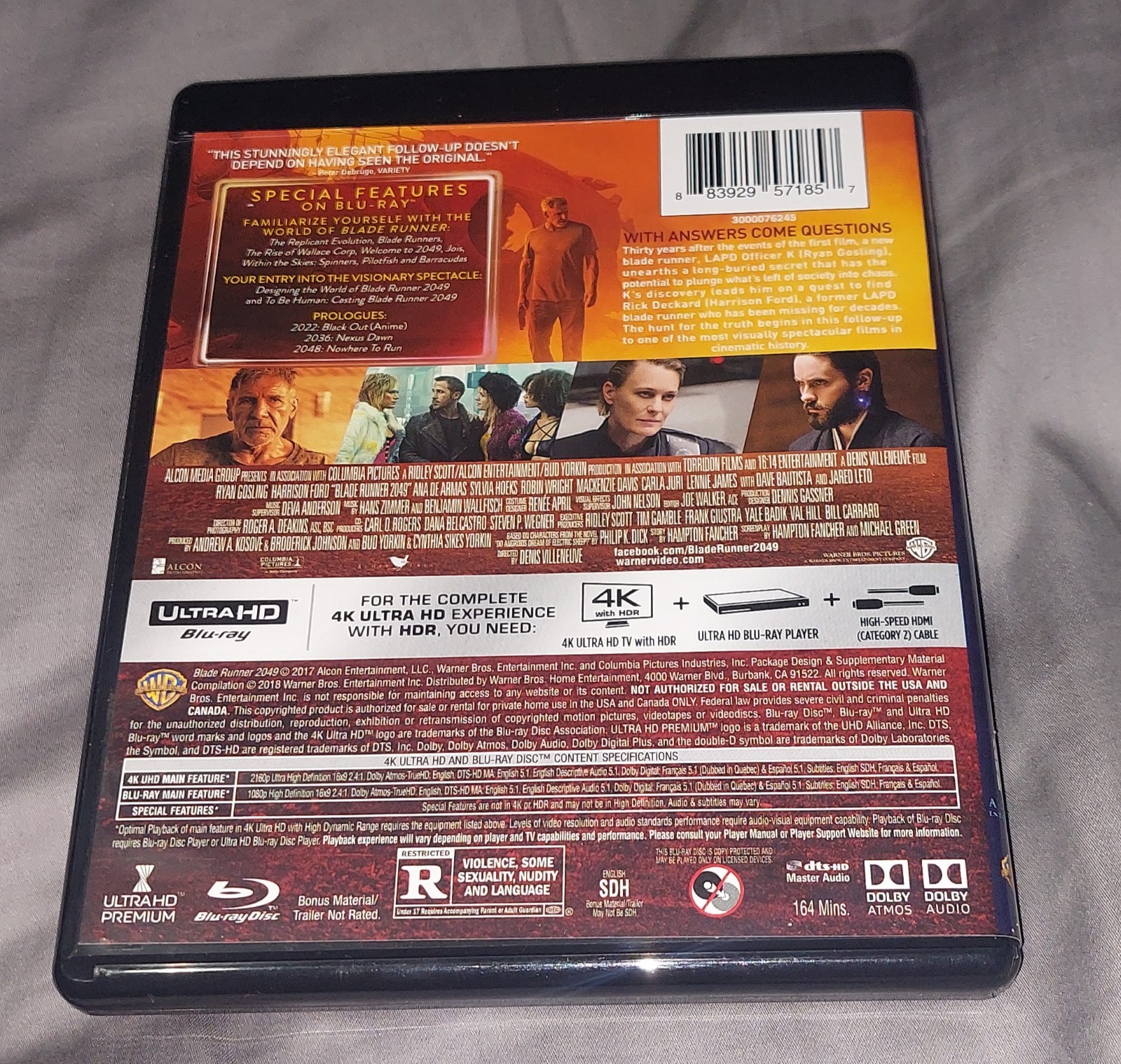 Blade Runner 2049 (Ultra HD, 2017) 4K