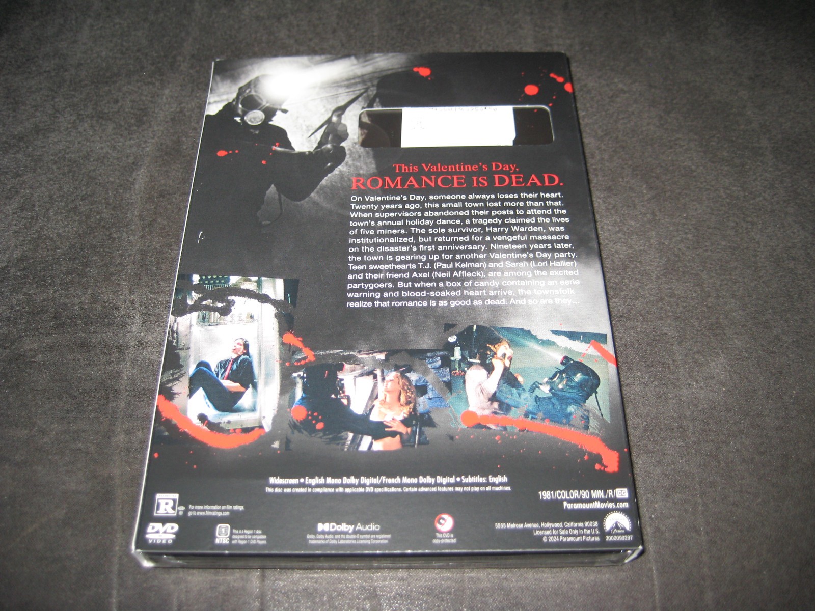 MY BLOODY VALENTINE (DVD 2020) BRAND NEW – RATED R – WIDESCREEN – HORROR – DRAMA