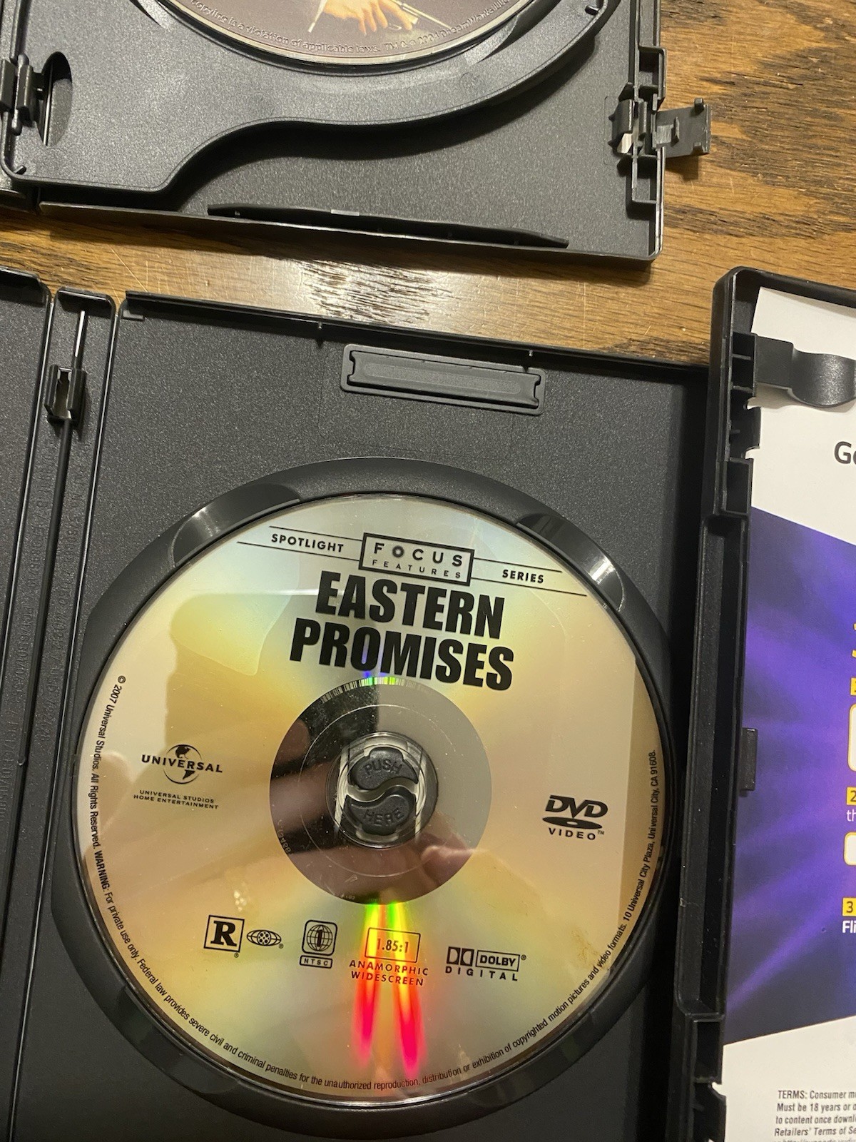 Thriller Crime Dvd Lot Eastern Promises David Cronenberg Collateral Michael Mann
