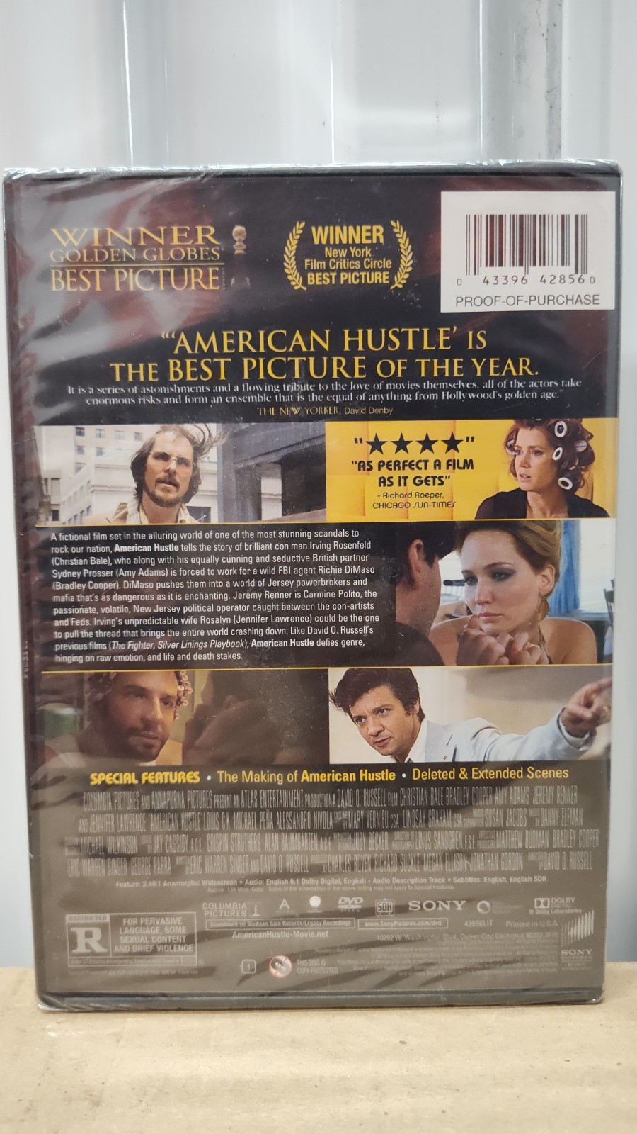 American Hustle Special Edition DVD [NEW] Dark Humor Crime Widescreen Region 1