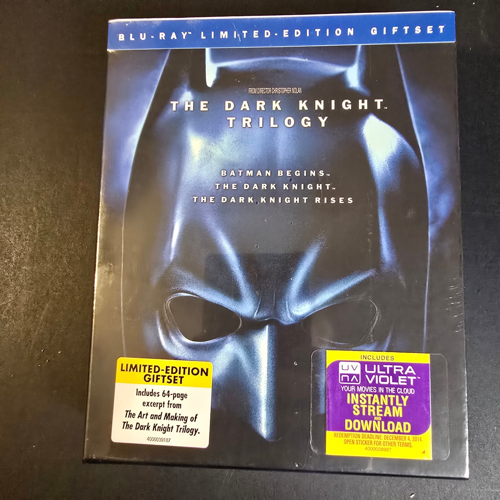 The Dark Knight Trilogy Blu Ray Ltd Edition Giftset (New and Sealed)
