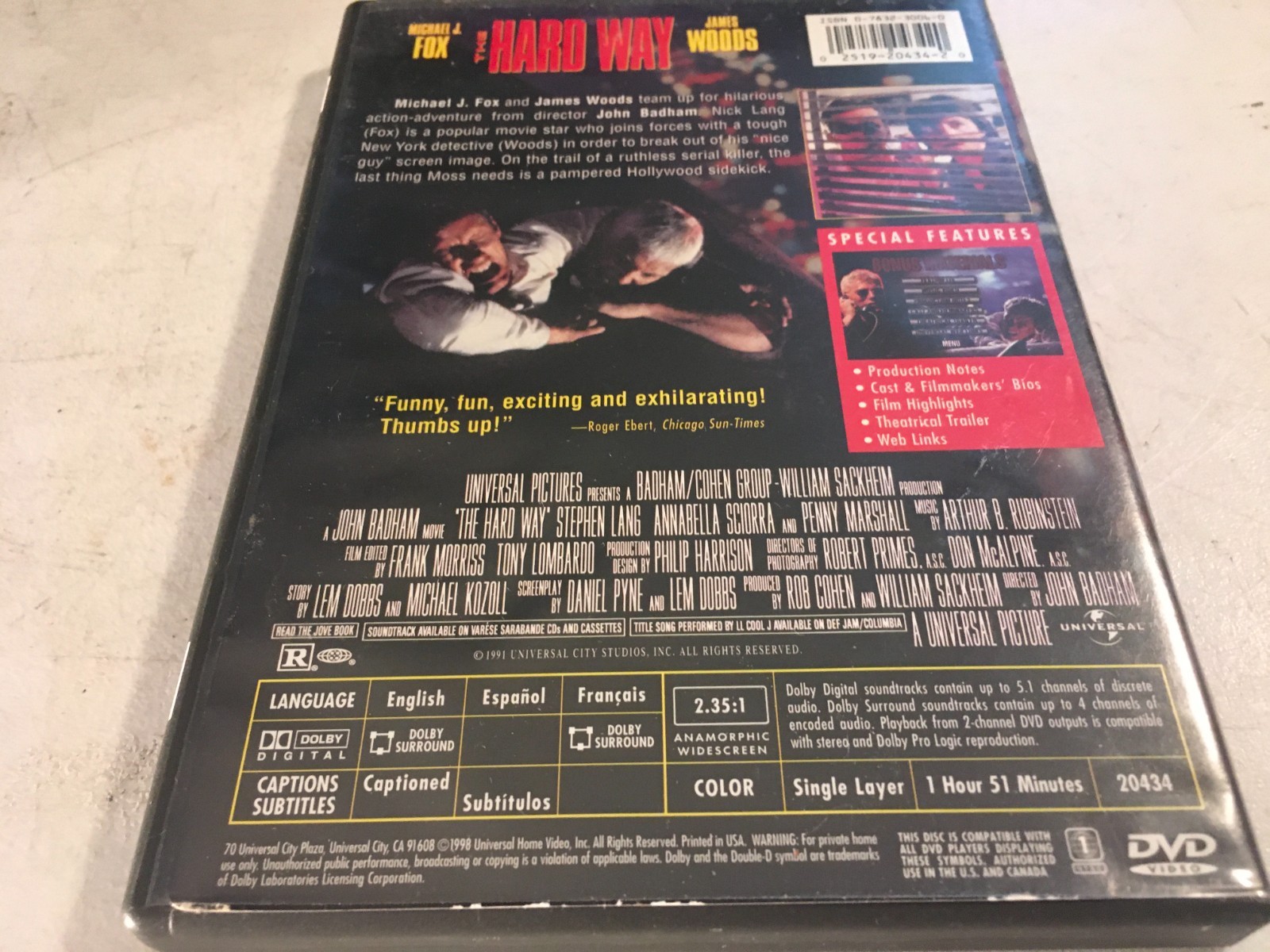 The Hard Way Michael J. Fox, James Woods