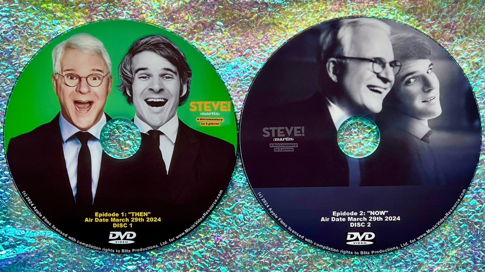STEVE! (martin) a documentary in 2 pieces 2024 2 DVD Set Steve Martin Jerry Sien