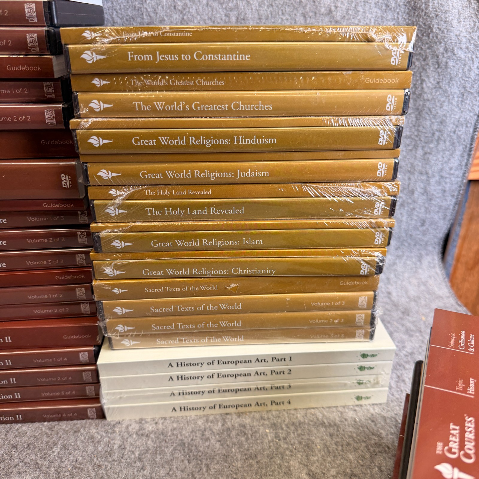 The Teaching Company Lot Of The Great Courses DVD Assorted Full Big Box