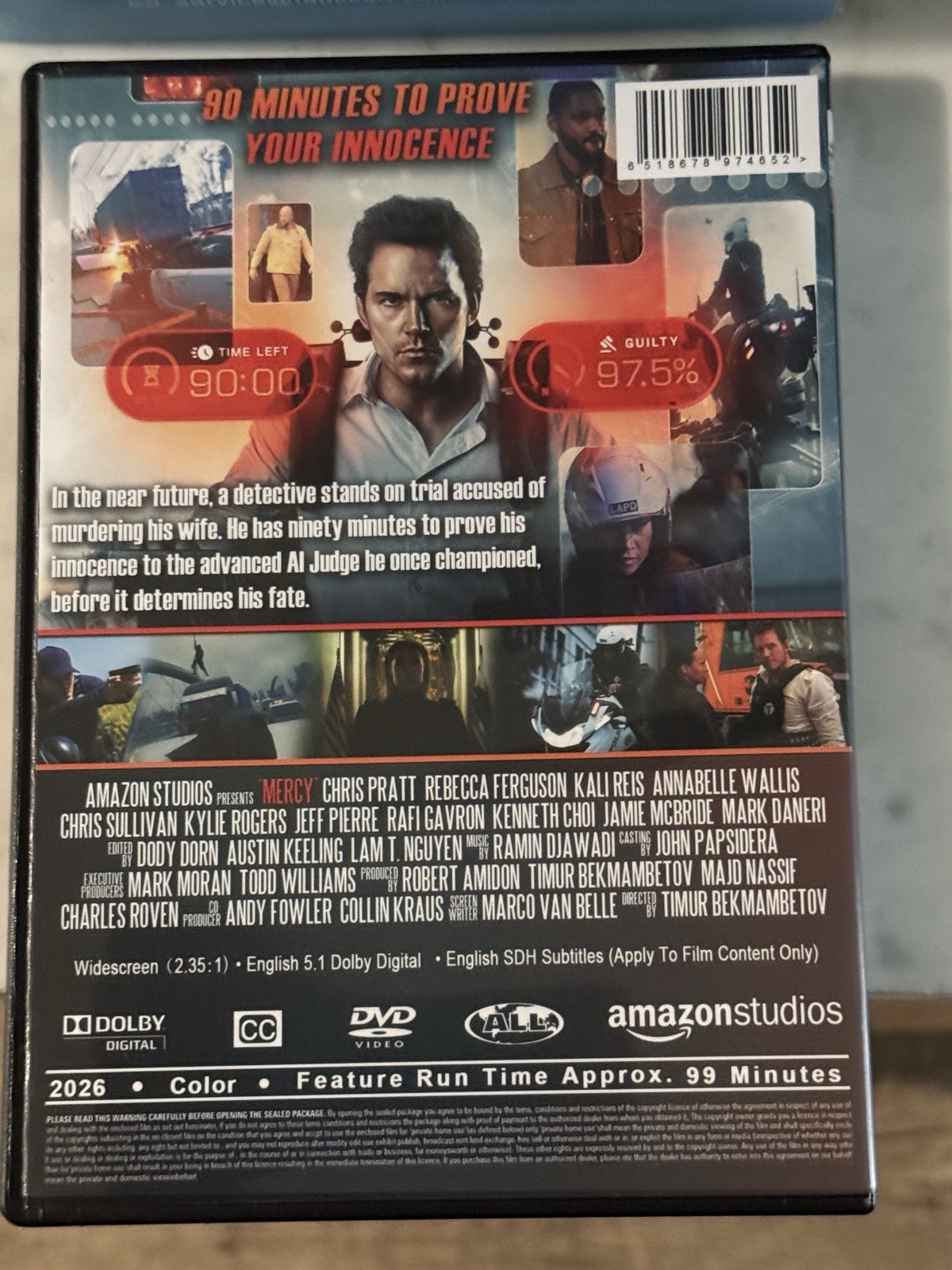 Mercy DVD Brand New Unsealed