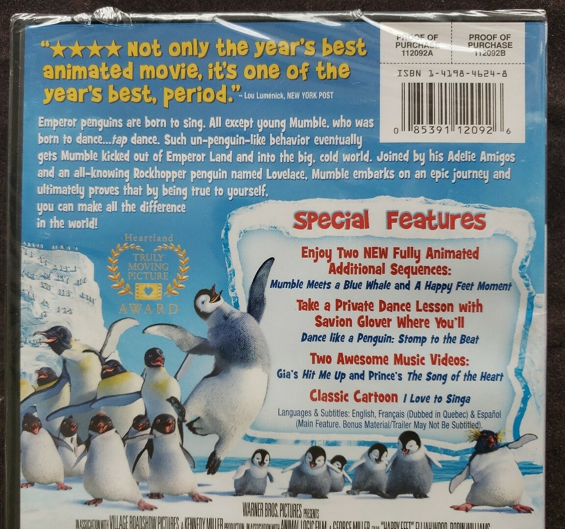 Happy Feet (DVD, 2007, Widescreen) Brand New Factory Sealed 100% Guaranteed