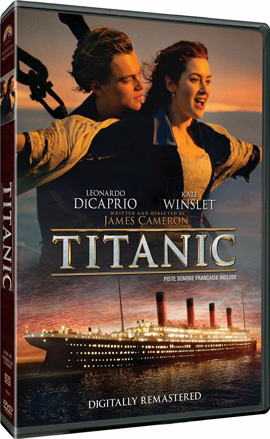 Titanic – James Cameron – Kate Winslet + Leonardo DiCaprio – New 2 Disc DVD Set