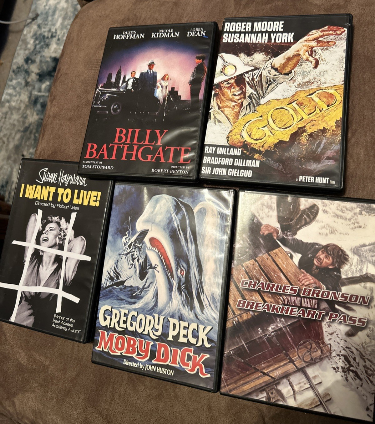 Lot of Five KL Studio Classics DVDS – MOBY DICK, GOLD, BREAKHEART PASS