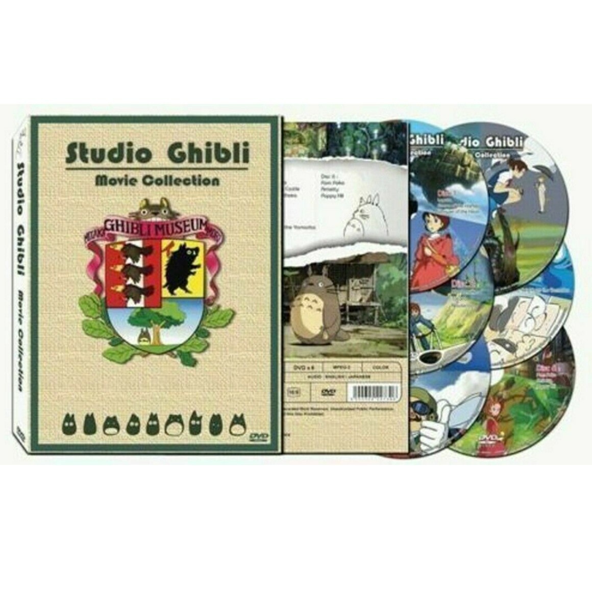 Hayao Miyazaki & Studio Ghibli Deluxe 17 Best Movie Collection 6 DVD (FREE SHIP)