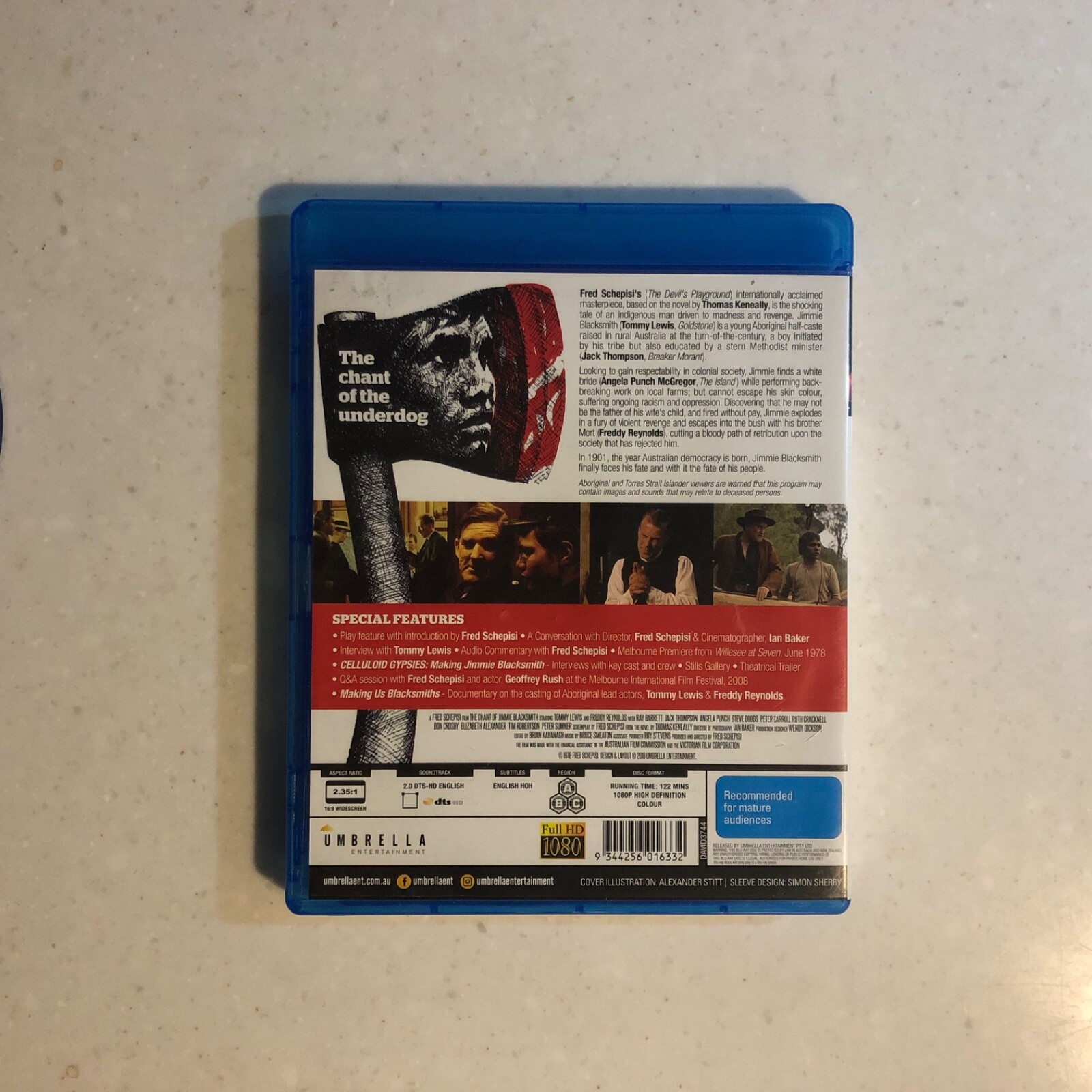 The Chant of Jimmie Blacksmith (Blu-ray, 1978, Umbrella Ent., Out of Print!)