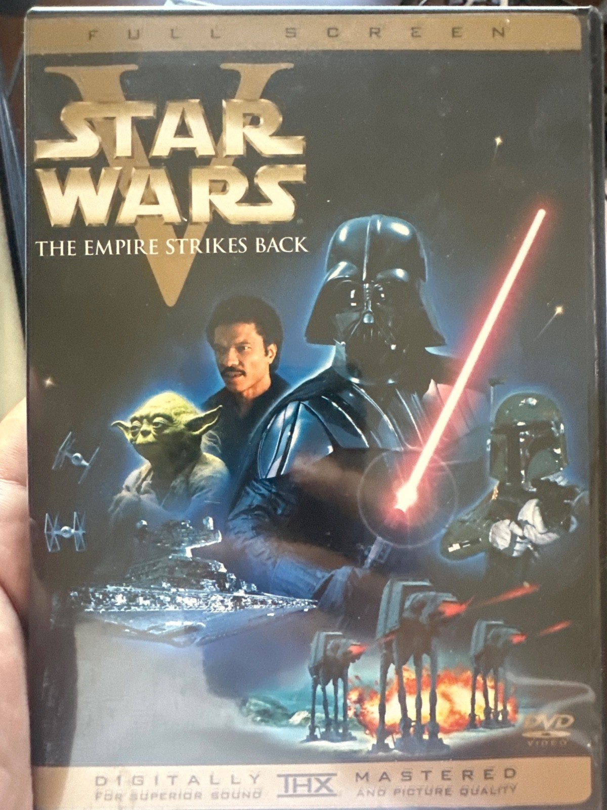 Star Wars The Empire Strikes Back (DVD, 1980, Full Screen) Digitally Mastered