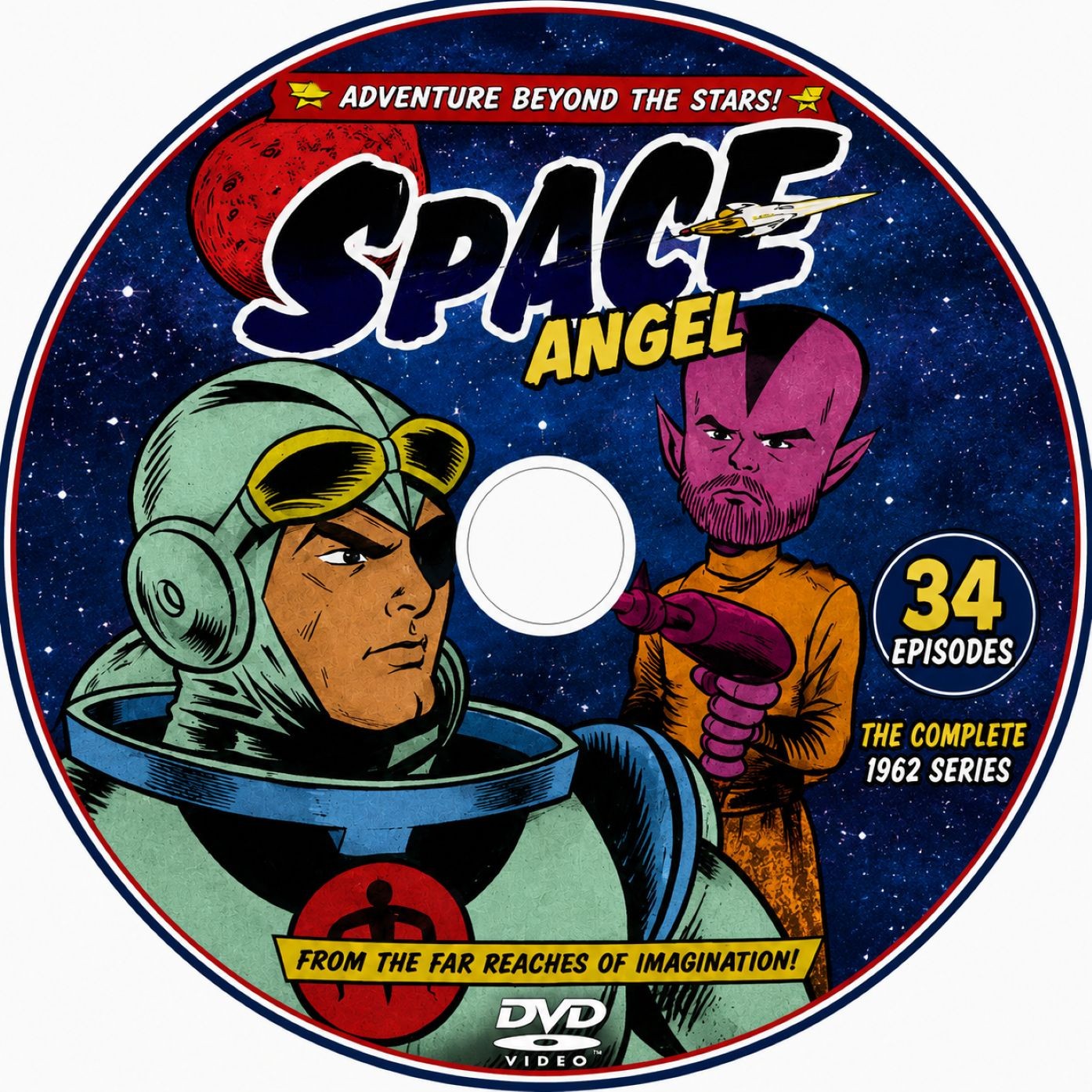 Space Angel (1962) Classic Sci-Fi Animated Series DVD – 34 Surviving Episodes