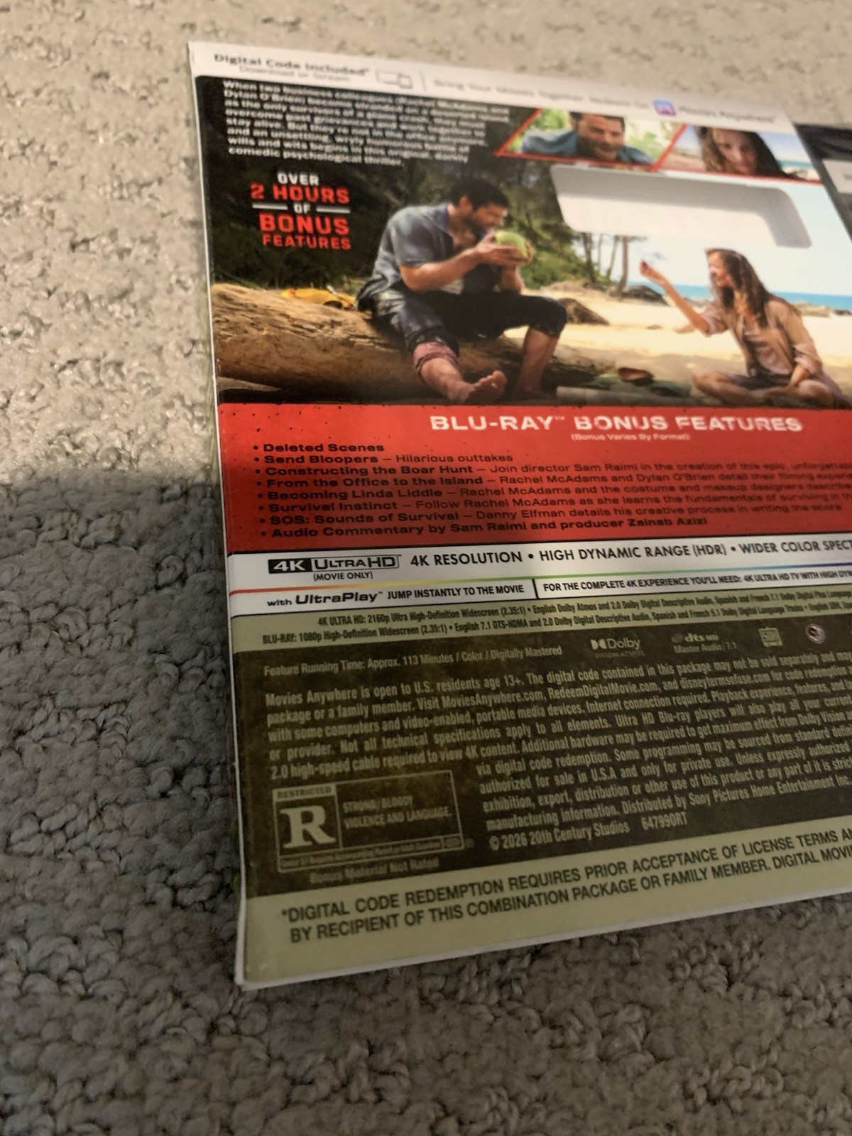 Send Help (4K Ultra HD + Blu-ray, 2026) Brand New w/ Slipcover