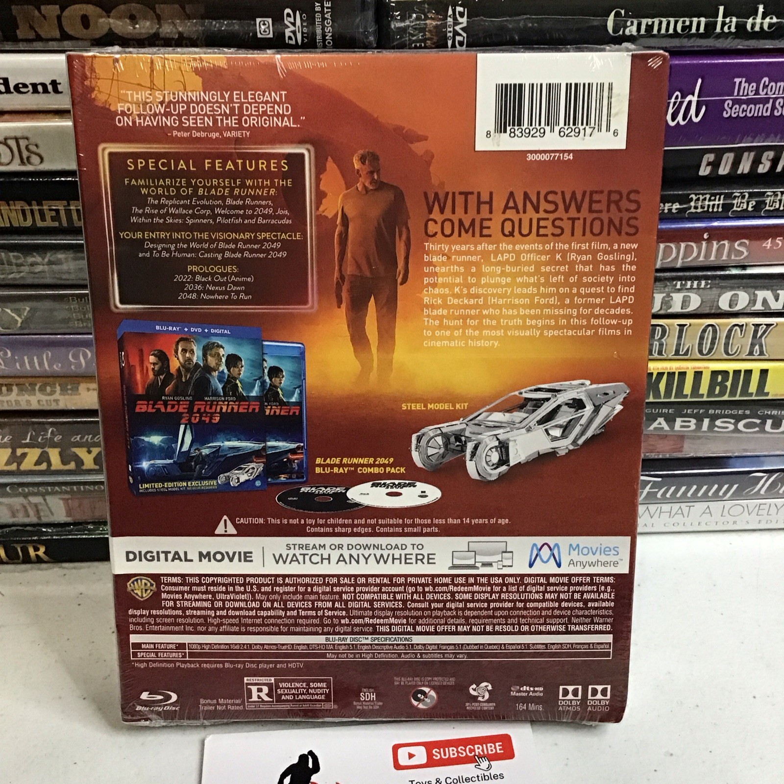 Blade Runner 2049 Blu-Ray, Digital, DVD. METAL EARTH SPINNER Brand New Sealed