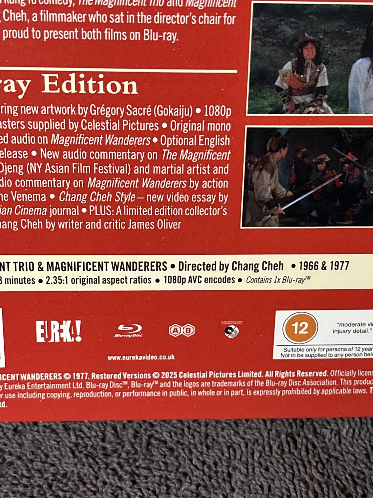 Magnificent Chang Cheh New Blu Ray with slipcover Eureka MOC Shaw Brothers Asia