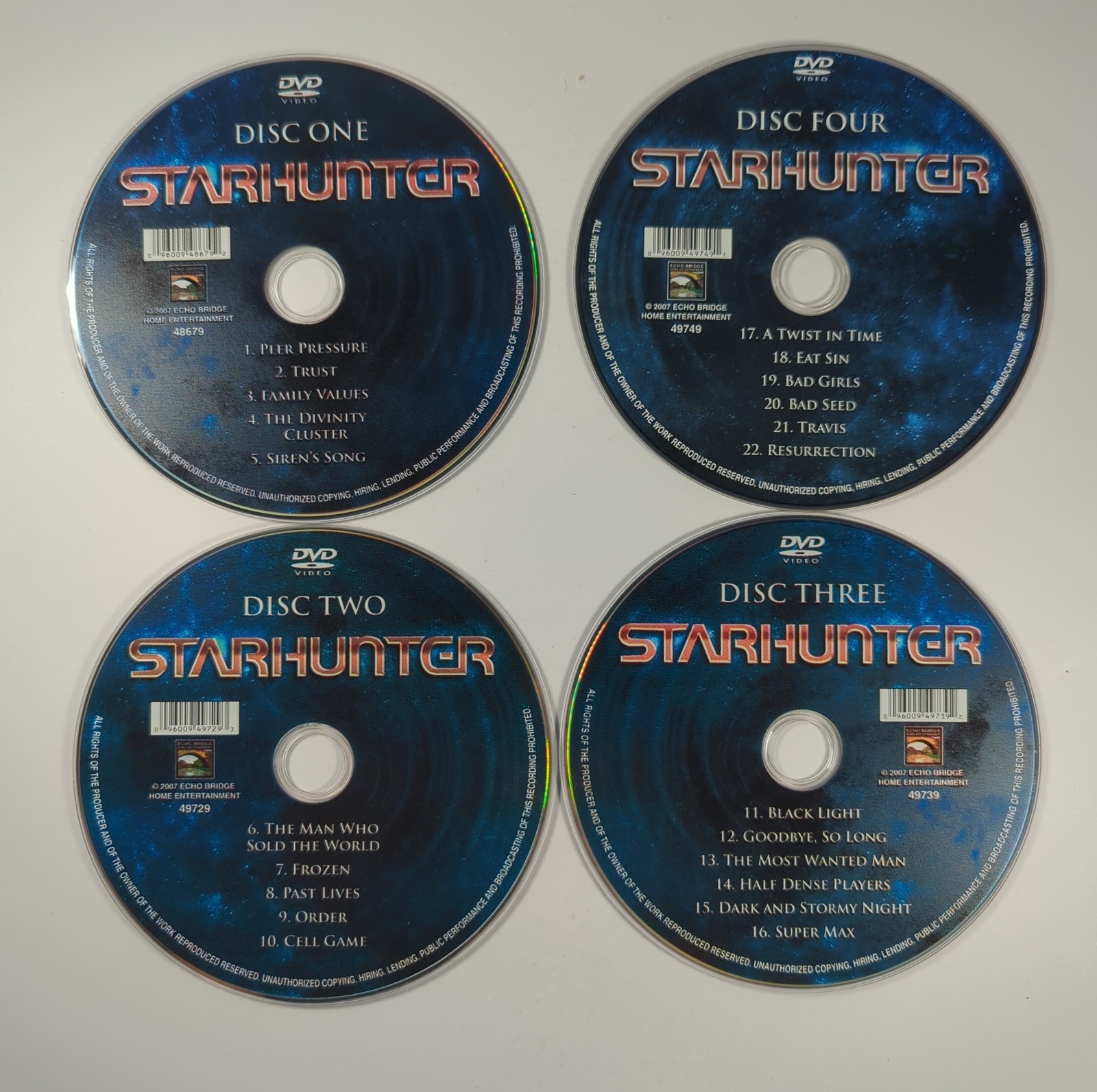 Starhunter The Complete Series DVD 2007 4-Disc Set Space Sci-Fi TV Show Like New