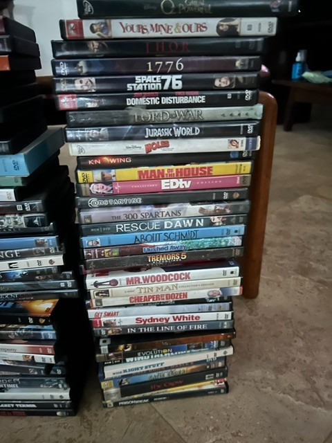 Lot over 100 DVDs movies bulk CHEAP Wholesale lot w Cases SciFi Kids western++