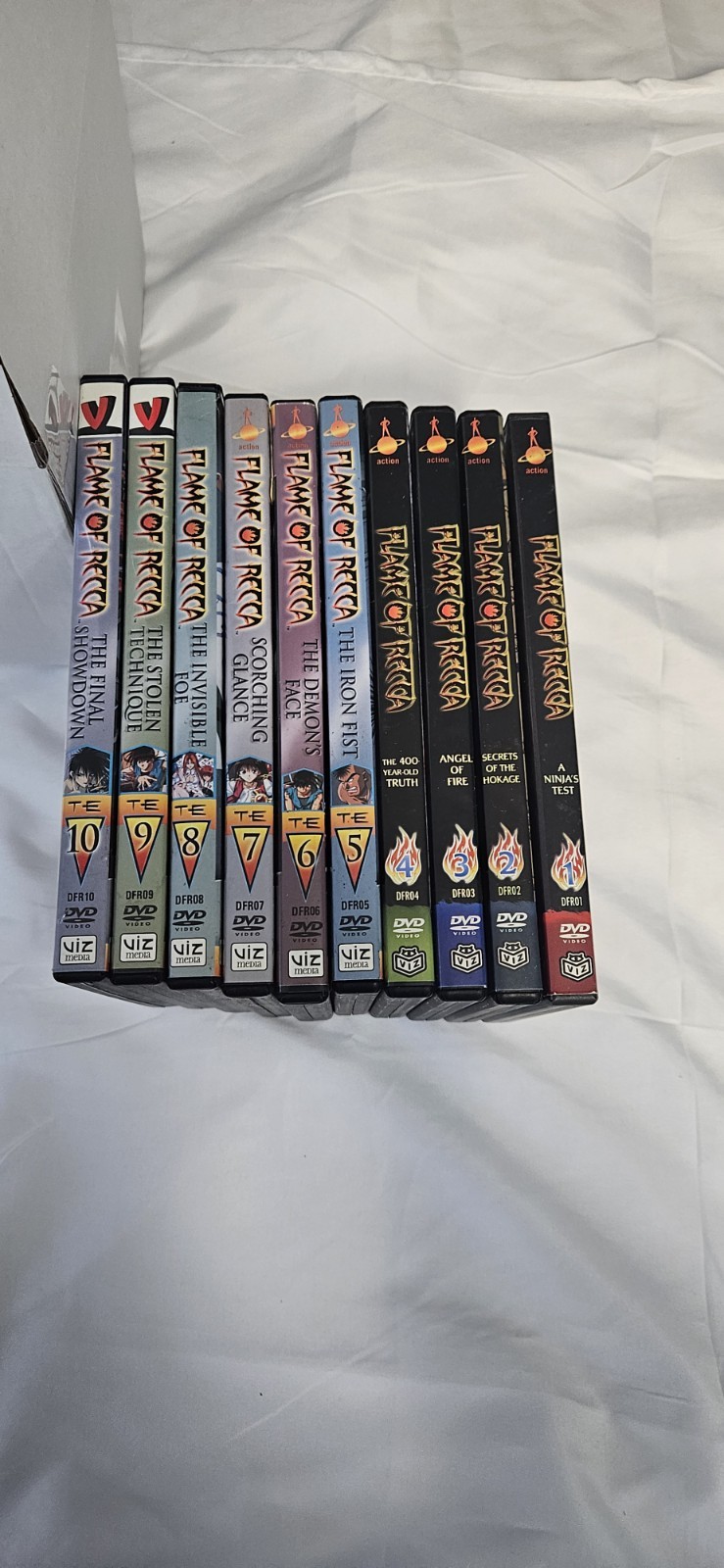 Flame of Recca Complete Anime Series DVD Set Vols 1-10 Viz Media Out of Print…