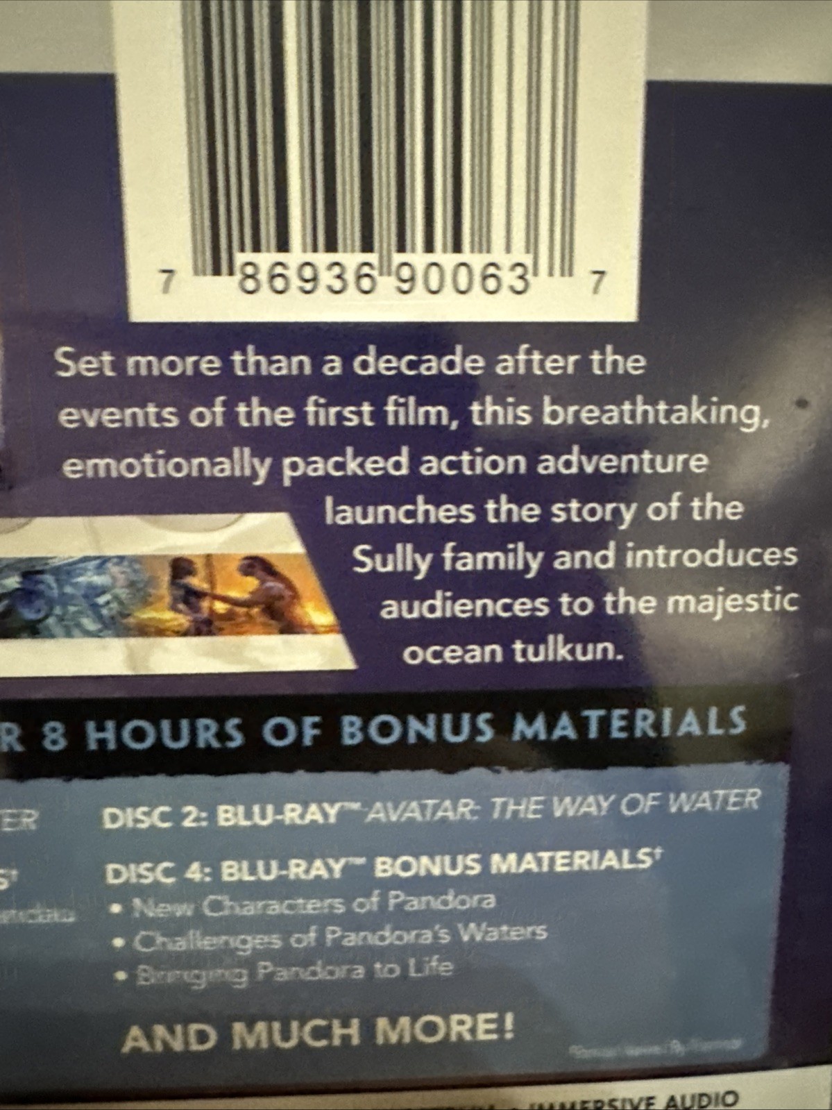 Avatar: the Way of Water 4k Ultra HD + Blu-Ray + Digital 4 Disc Collector’s Ed.