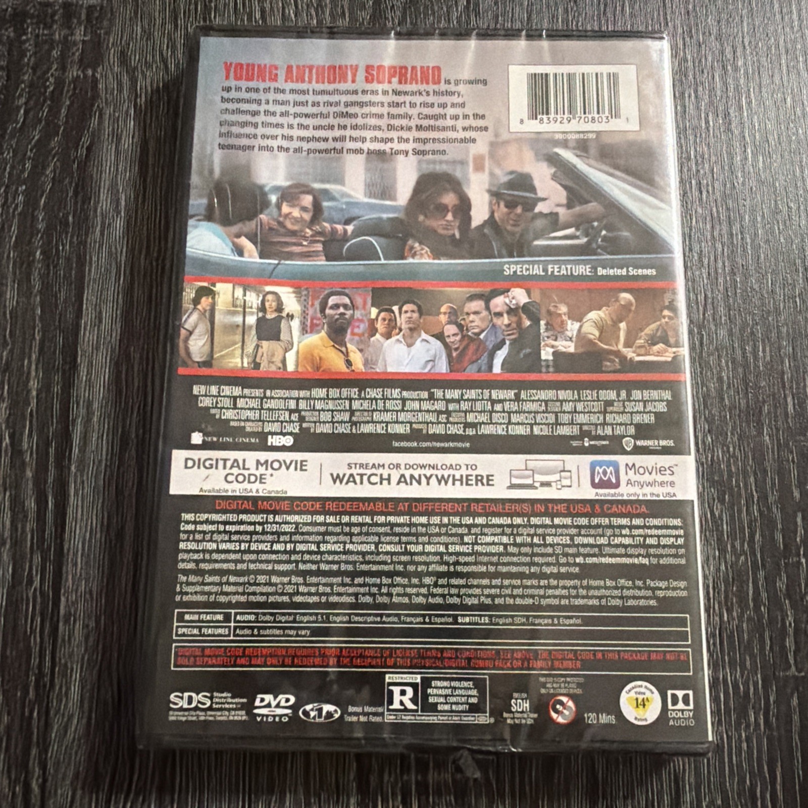 The Many Saints of Newark (DVD, *No Digital 2021) Sopranos Prequel