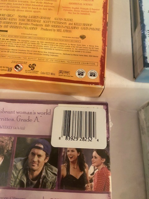NEW & SEALED GILMORE GIRLS- THE COMPLETE 3RD & 4TH SEASON DVD PLUS 1&2 USED