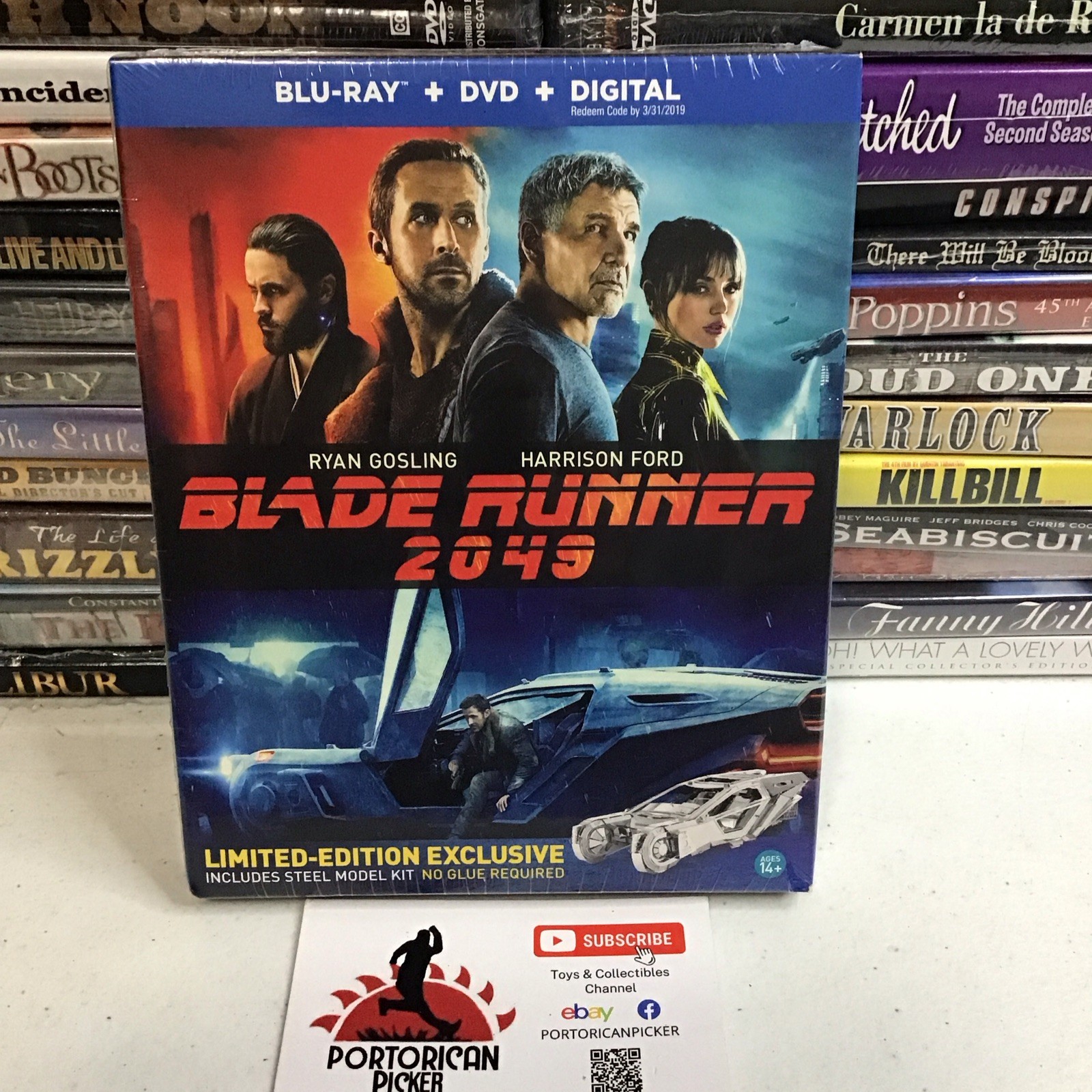 Blade Runner 2049 Blu-Ray, Digital, DVD. METAL EARTH SPINNER Brand New Sealed