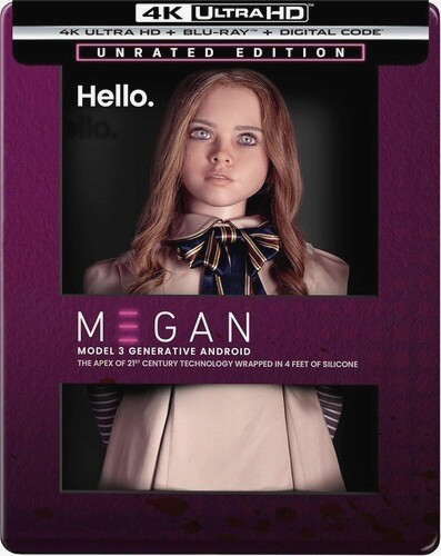 M3GAN (Steelbook) [New 4K UHD Blu-ray] LIMITED, UNRATED EDTION, STEELBOOK