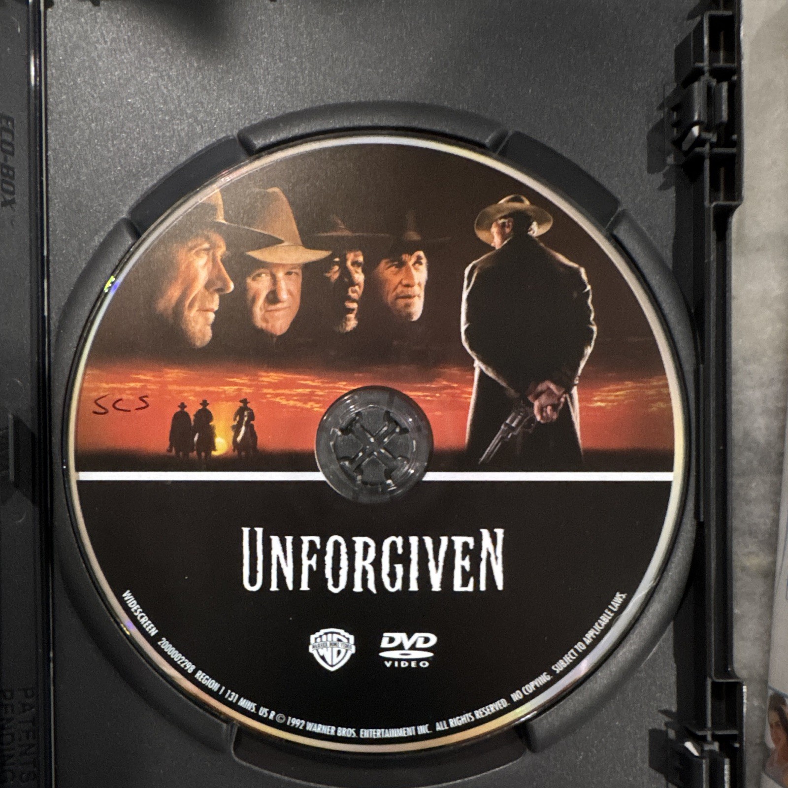 Warner Bros Unforgiven DVD Widescreen R 1992 131 min R1 Eng/Fre/Spa