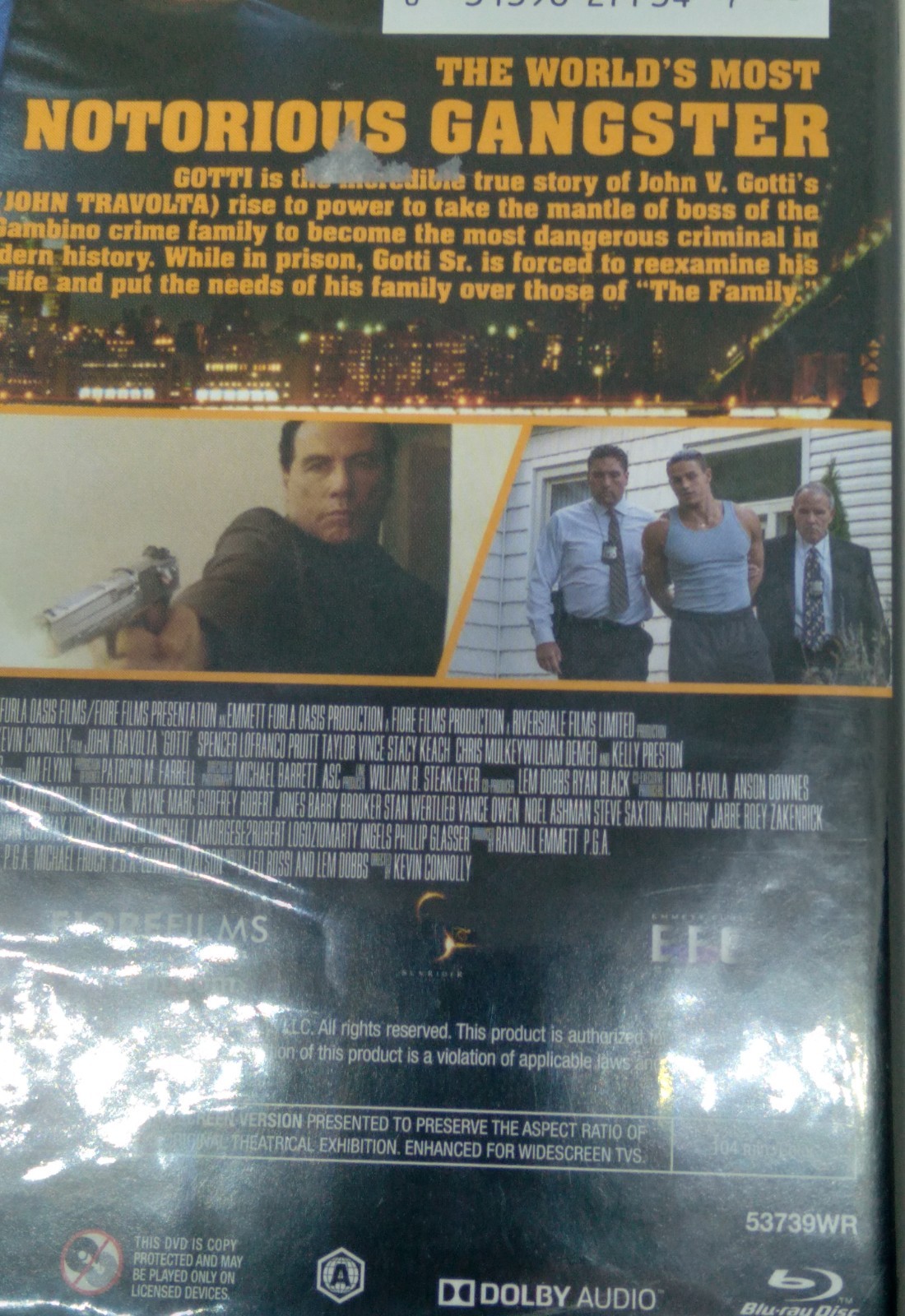 Gotti (Blu-ray, 2018, Widescreen) New Sealed CASE, COVER, & CELLOPHANE DAMAGE
