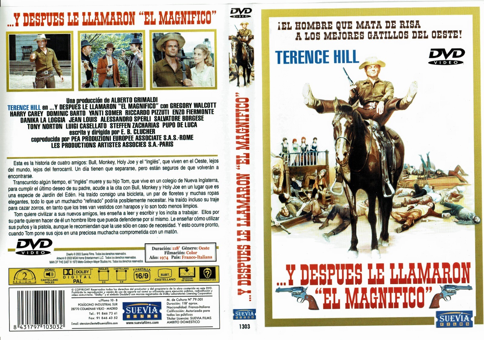 Spaghetti Western PAL DVD…Y DESPUES LE LLAMARON “EL MAGNIFICO”/MAN OF THE EAST