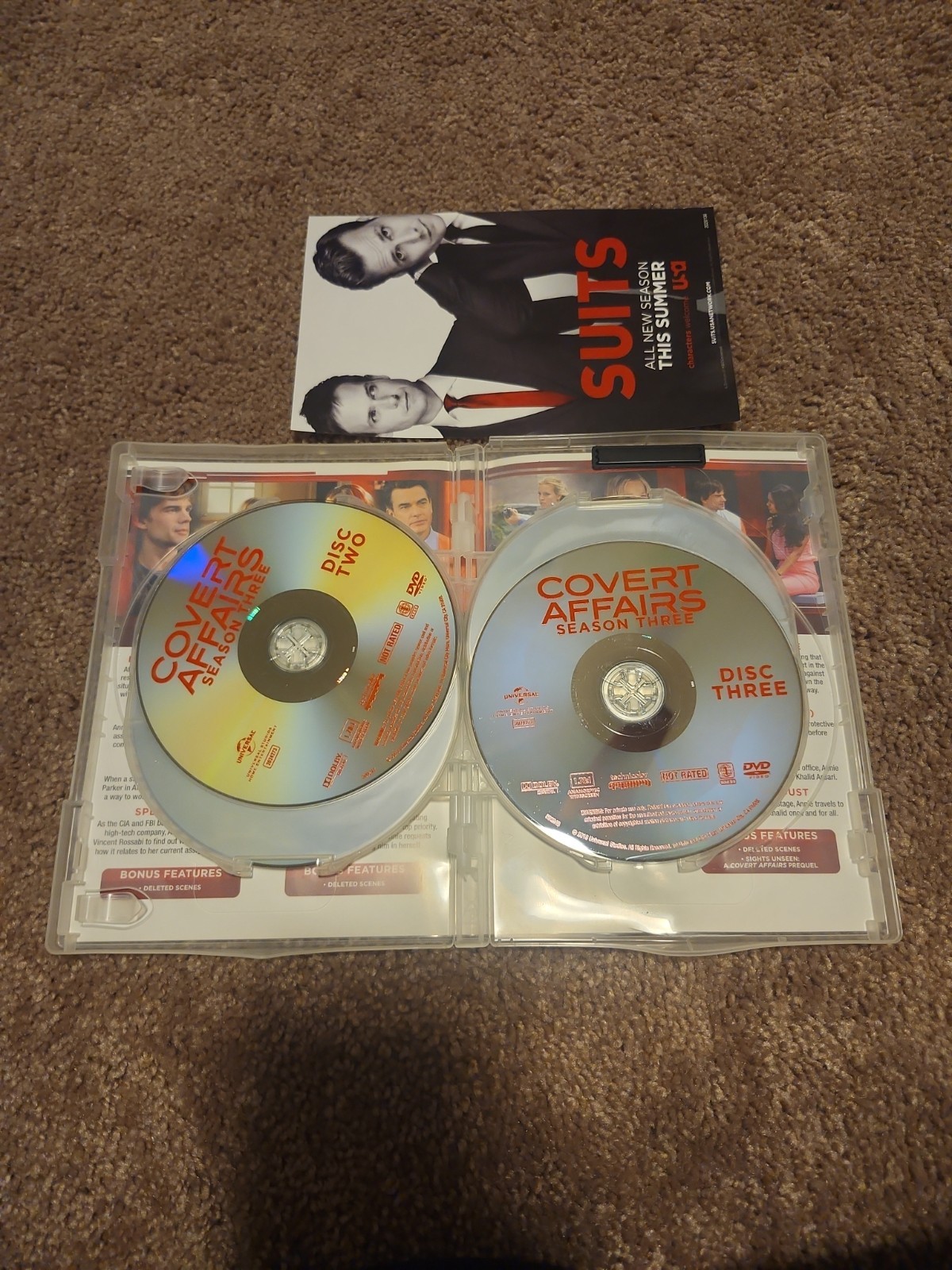 Covert Affairs Season 1,2,3 on DVD Seasons 1-3 USA