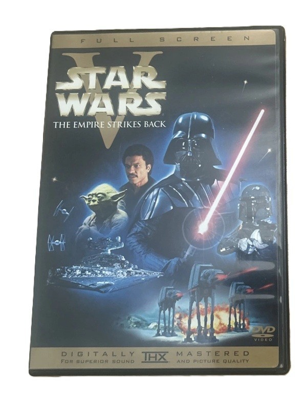 Star Wars The Empire Strikes Back DVD Full Screen Digitally Mastered Like New
