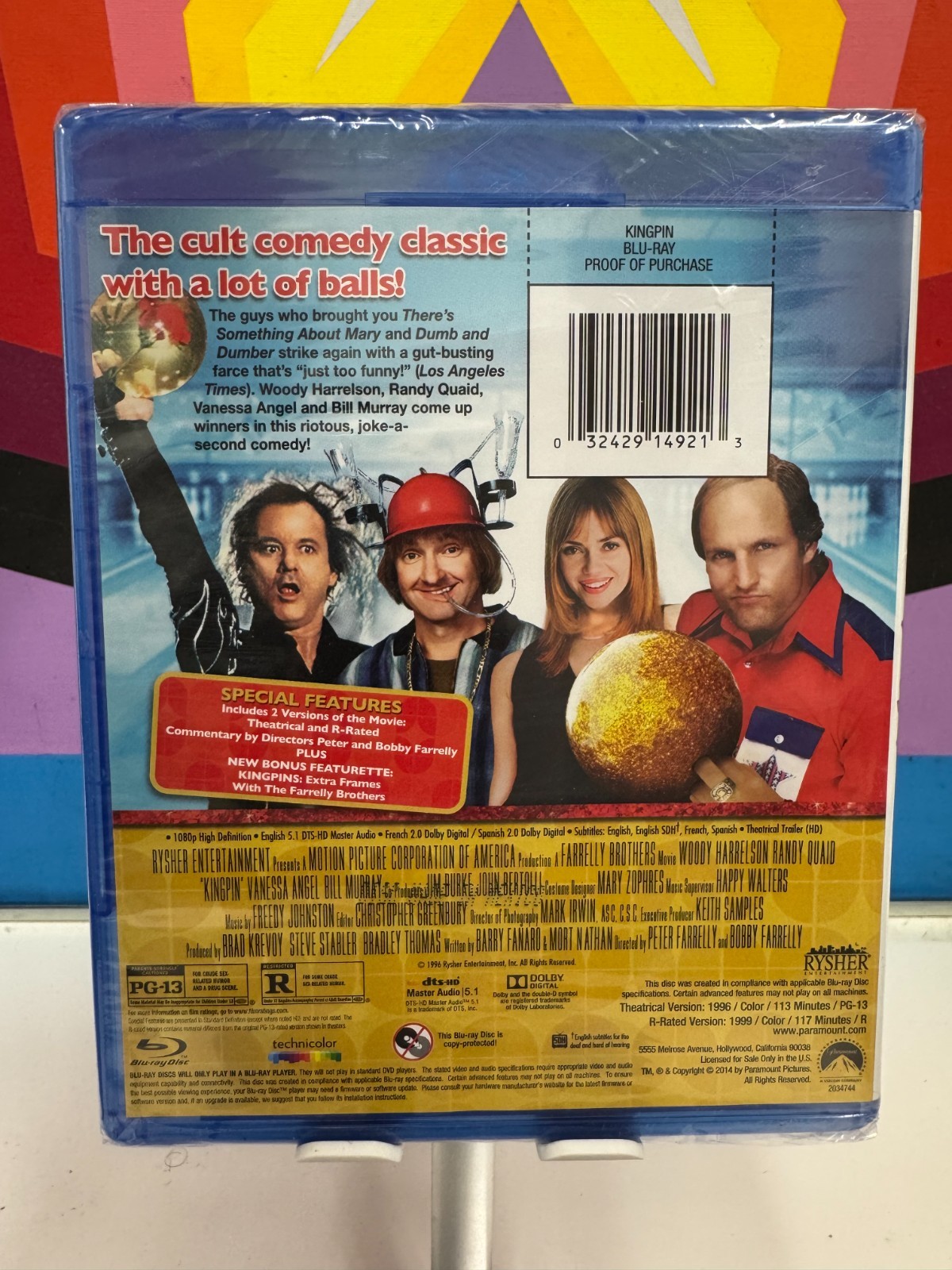 Kingpin (Blu-ray, 1996) Woody Harrelson – New