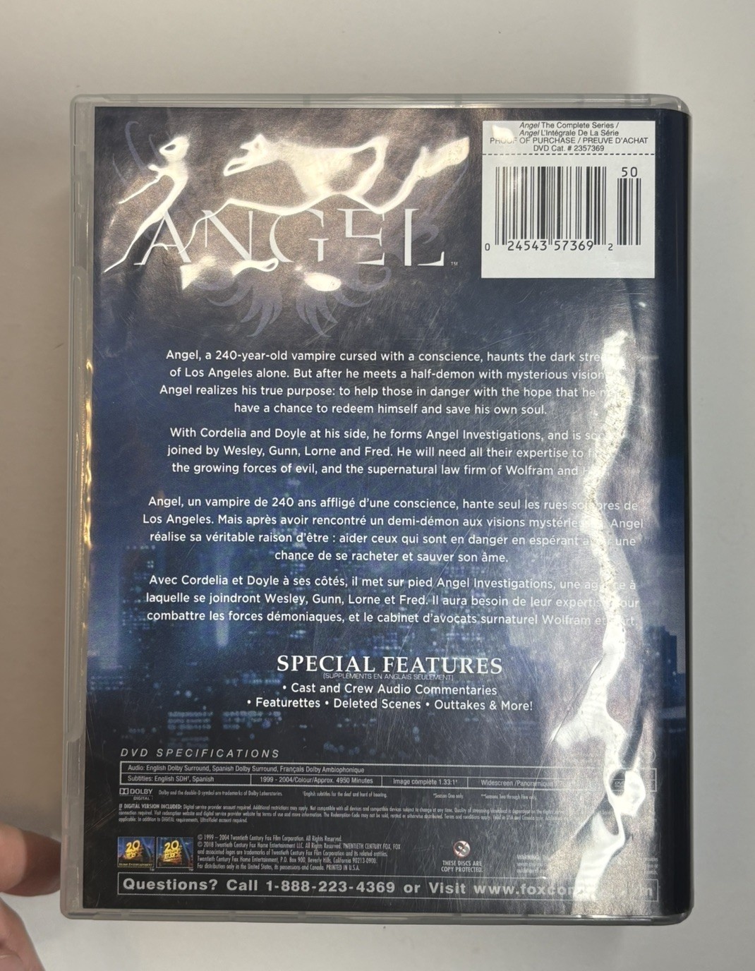 Angel: The Complete Series (30 Disc Set, DVD) Subtitled, Widescreen Seasons 1-5
