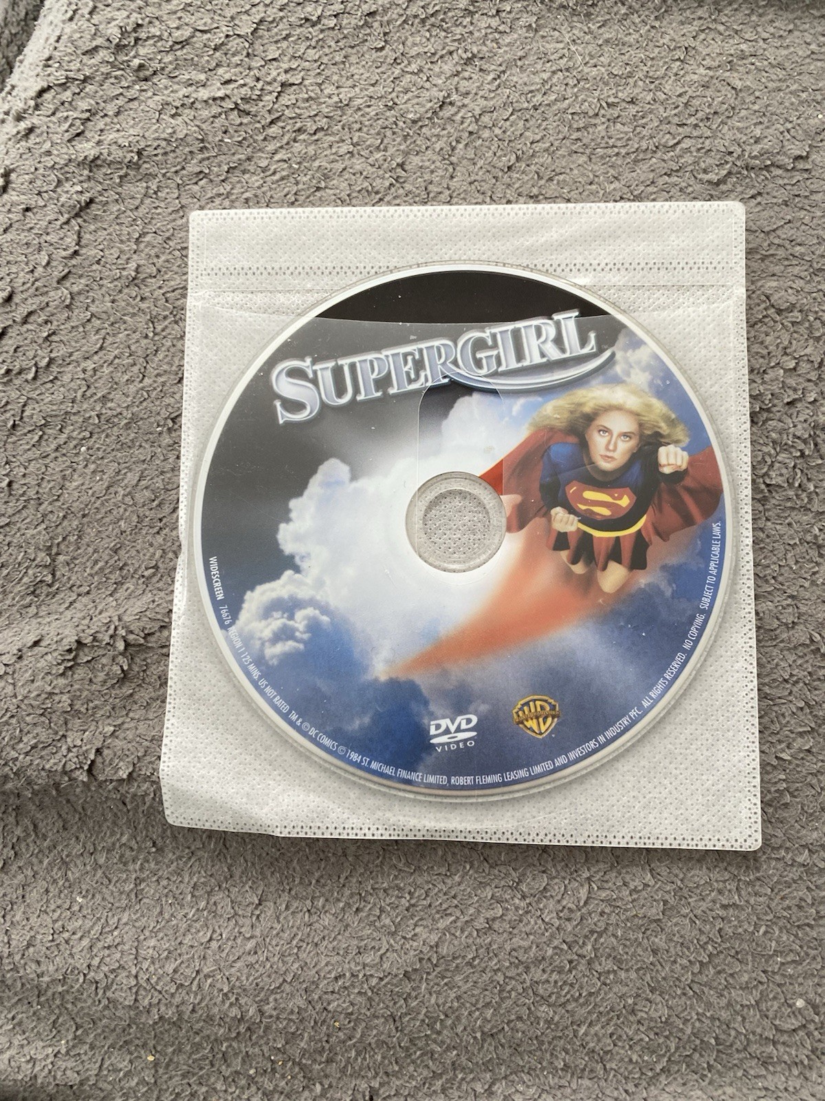 Supergirl DVD Helen Slater No Artwork