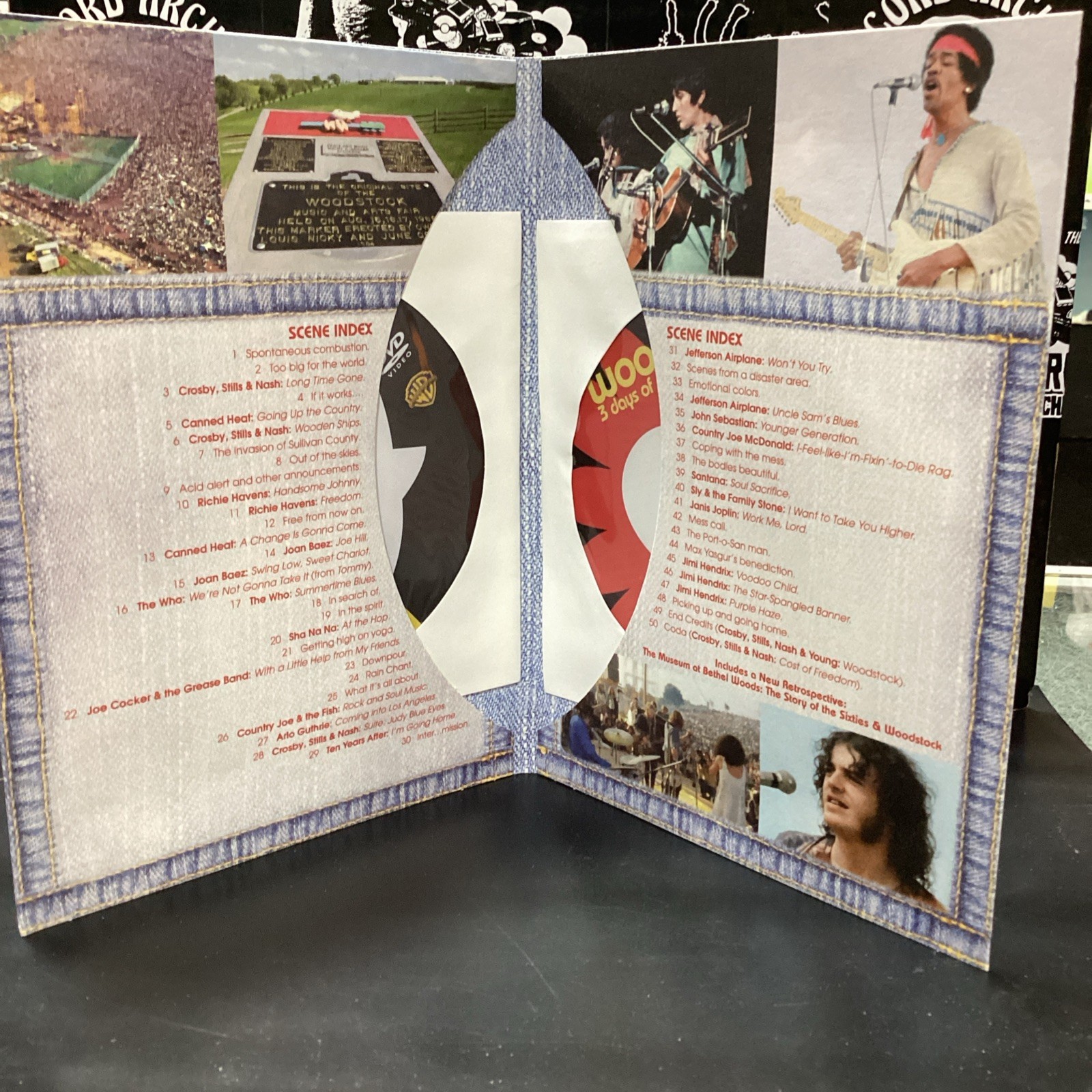 Woodstock 40th Anniversary Ultimate Collector’s Edition 3 DVD Set & Collectibles