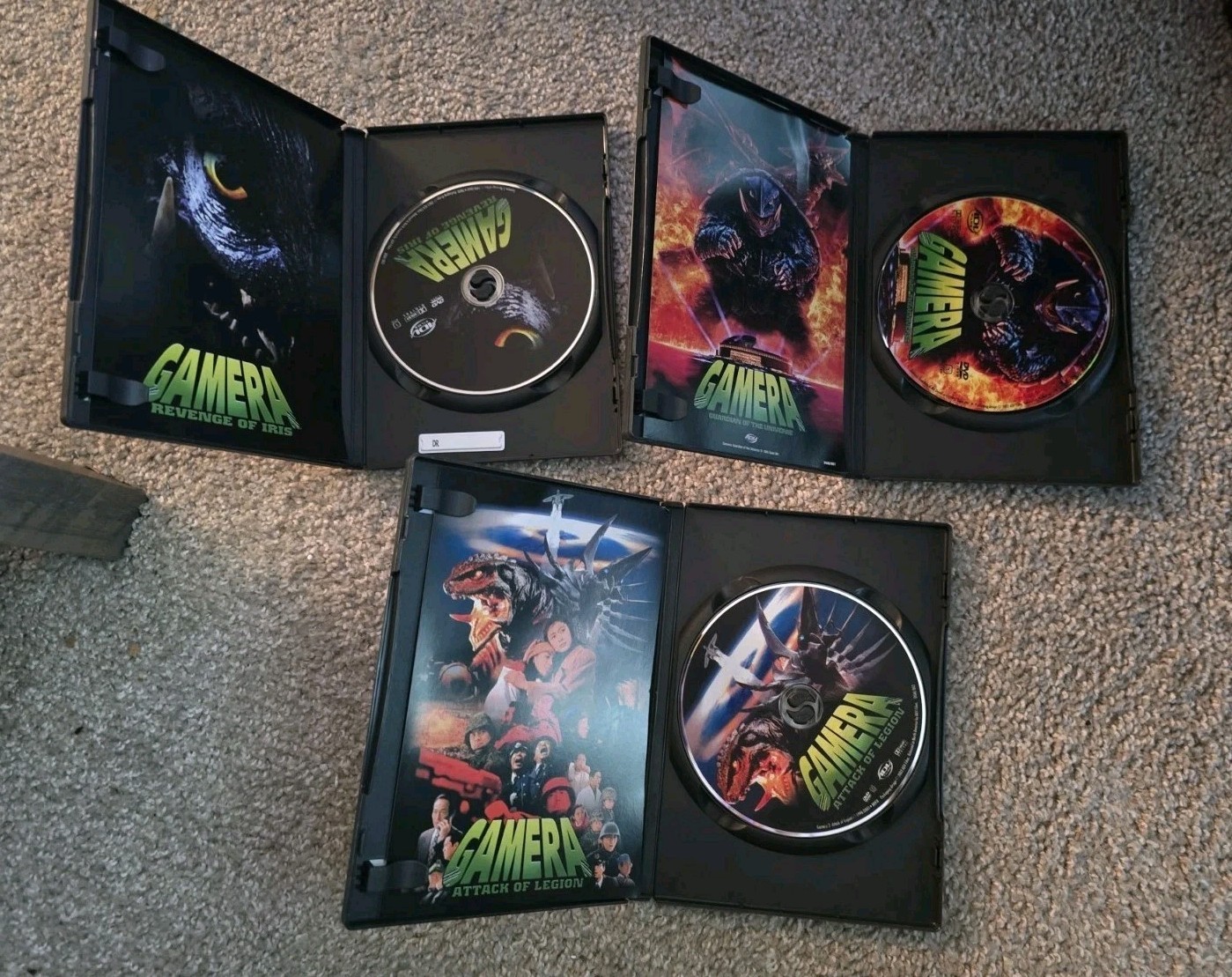 Gamera Limited Edition Box Set Guardian Of Universe, Revenge Iris, Attack Legion