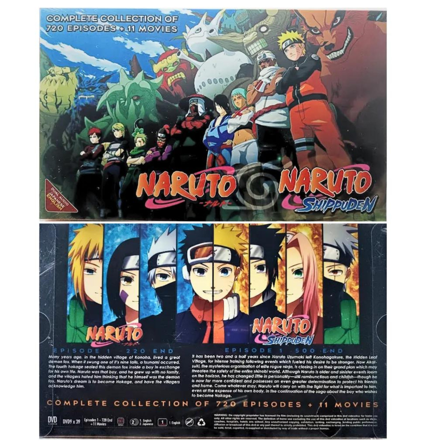 Naruto Shippuden 1 – 720 End Complete Series Box Set DVD ENGLISH DUB FREE SHIP