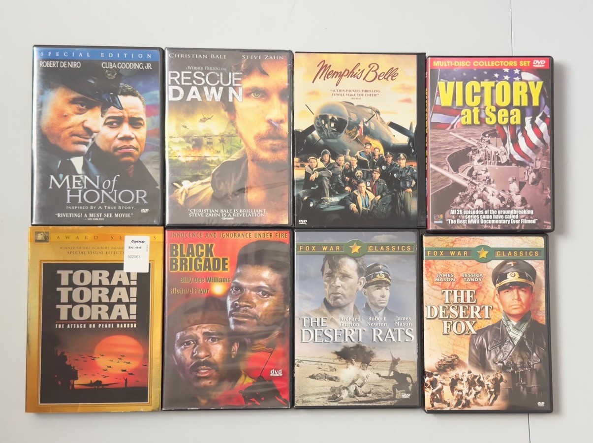 WAR 8 DVD Movie LOT New Sealed + Tested Mix See Photos +description