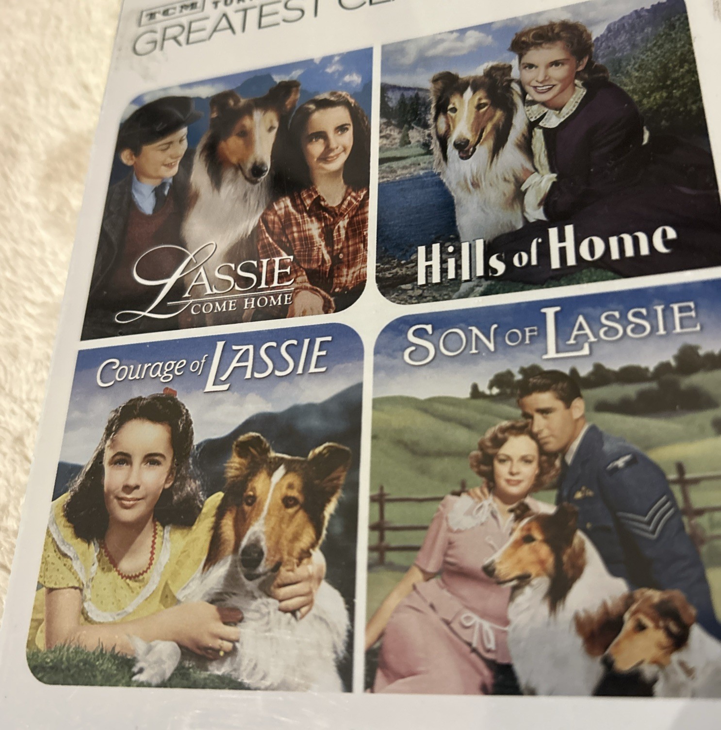 LASSIE 4-Film (sealed) 2-Disc DVD Set ~ TCM Greatest Classic Collection 2011 NEW