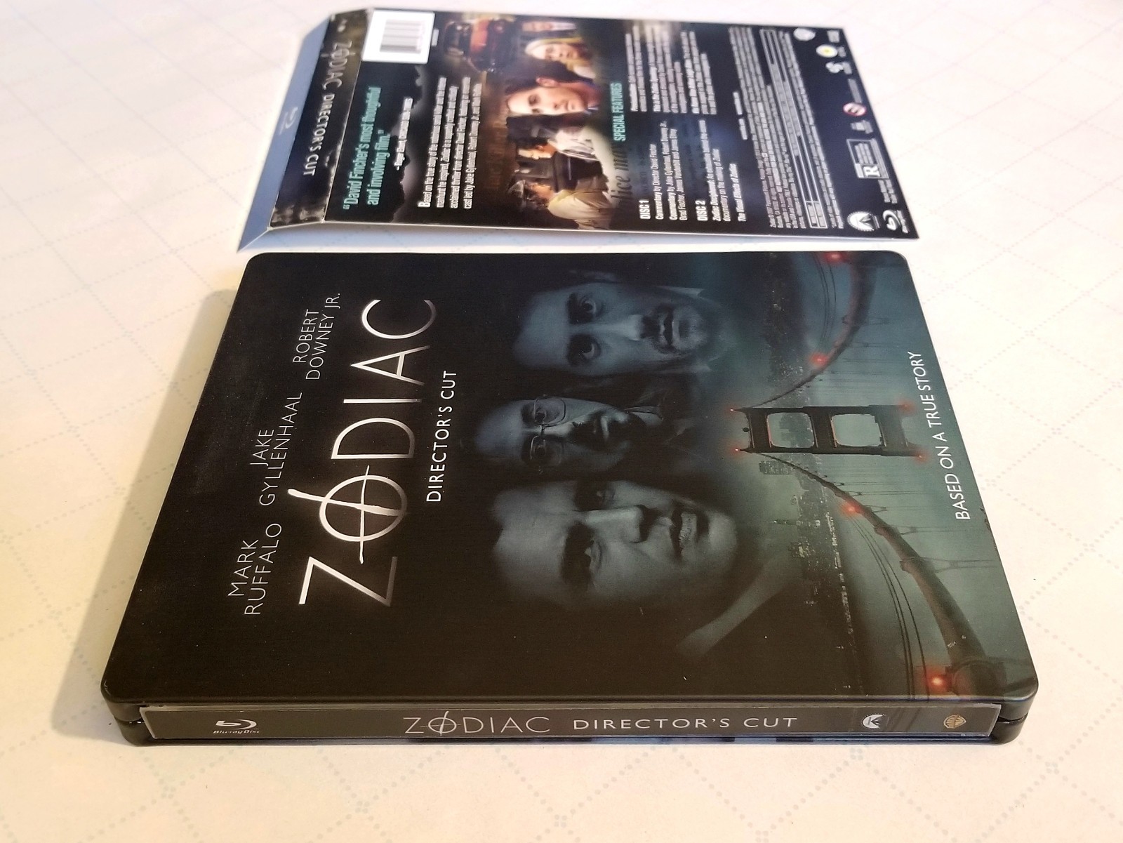 Zodiac Steelbook Director’s Cut (Blu-ray) MINT DISCS 2007 Fincher