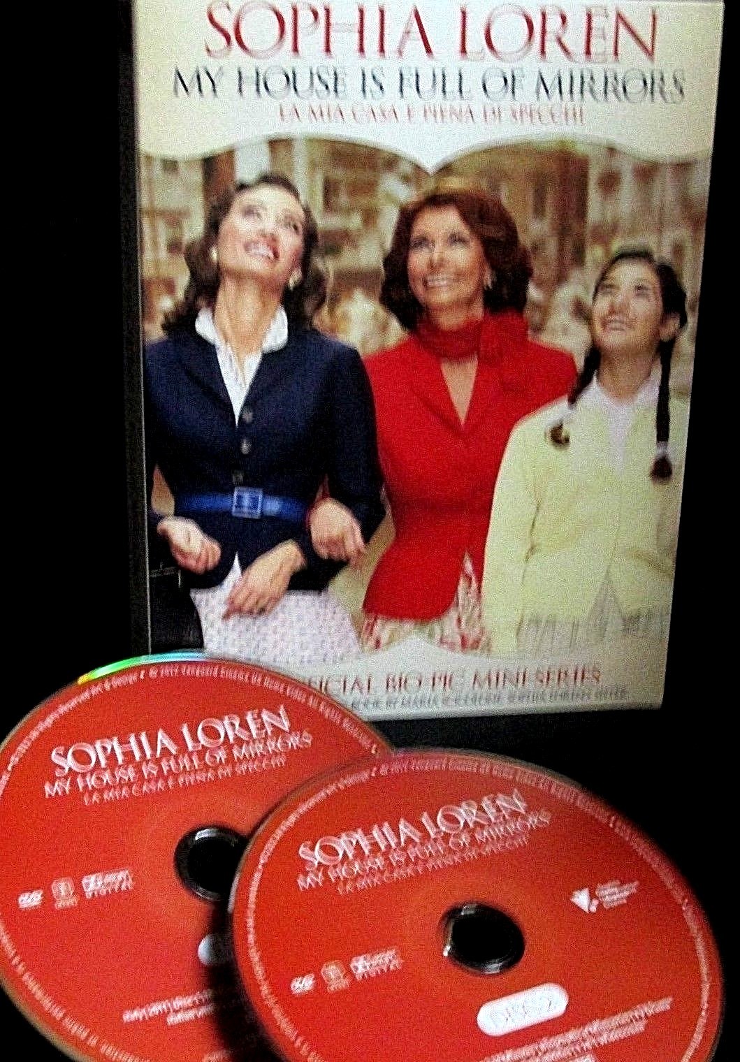 My House is Full of Mirrors NEW! 2 DVD,Sophia Loren,OFFICIAL BIO TV MINI SERIES