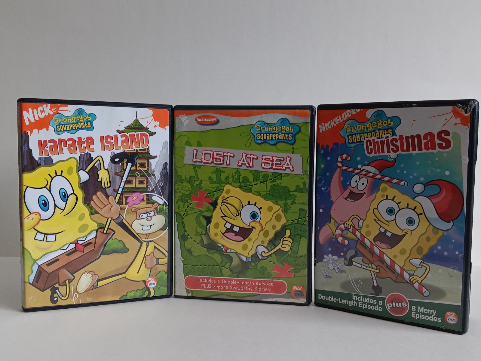 Nickelodeon -3 Dvd Lot-Spongebob Square Pants- 303 Minutes Of Classic Episodes