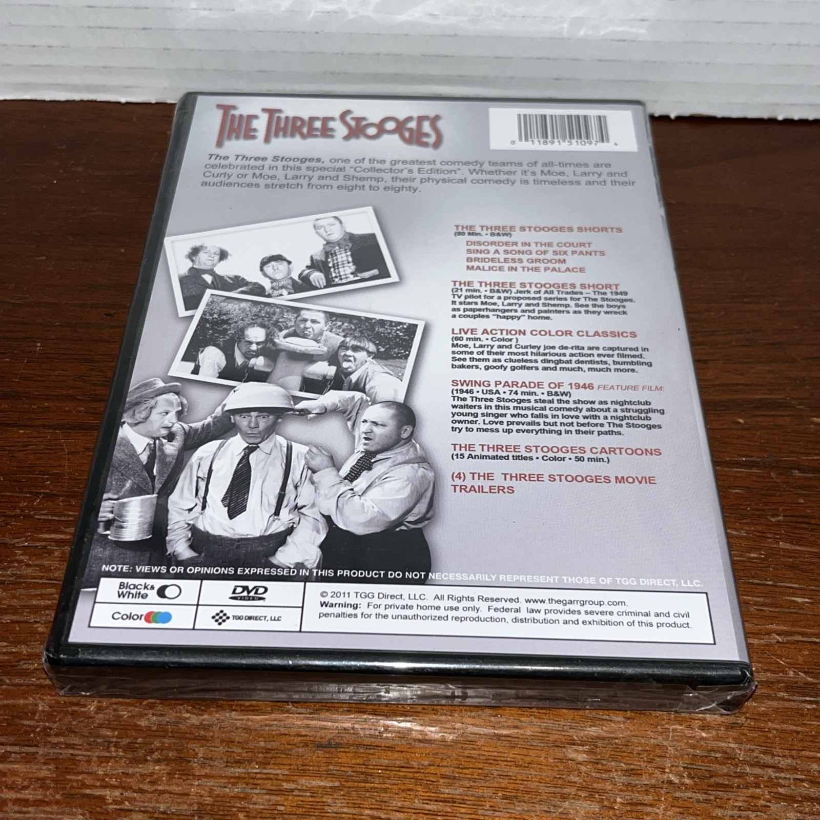 The Three Stooges (DVD, 2011, Rare Footage) NEW SEALED – 4+ Hrs Classic Comedy