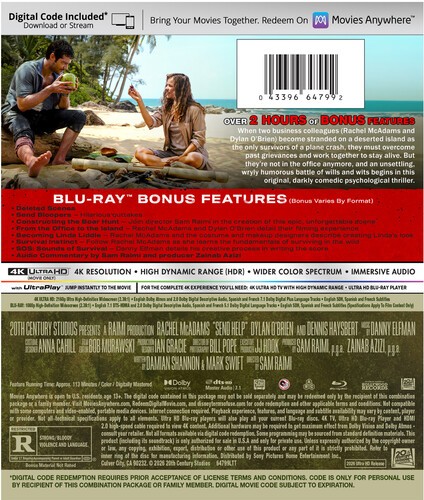Send Help [New 4K UHD Blu-ray] Ltd Ed, With Blu-Ray, 4K Mastering, Anamorphic,