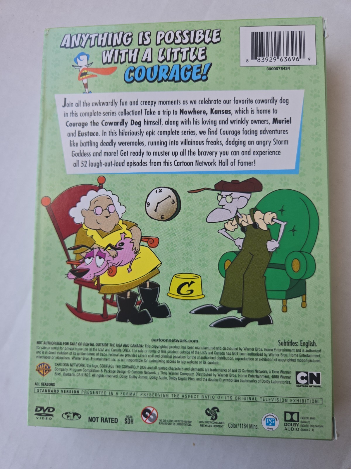 Courage the Cowardly Dog The Complete Series DVD NEW