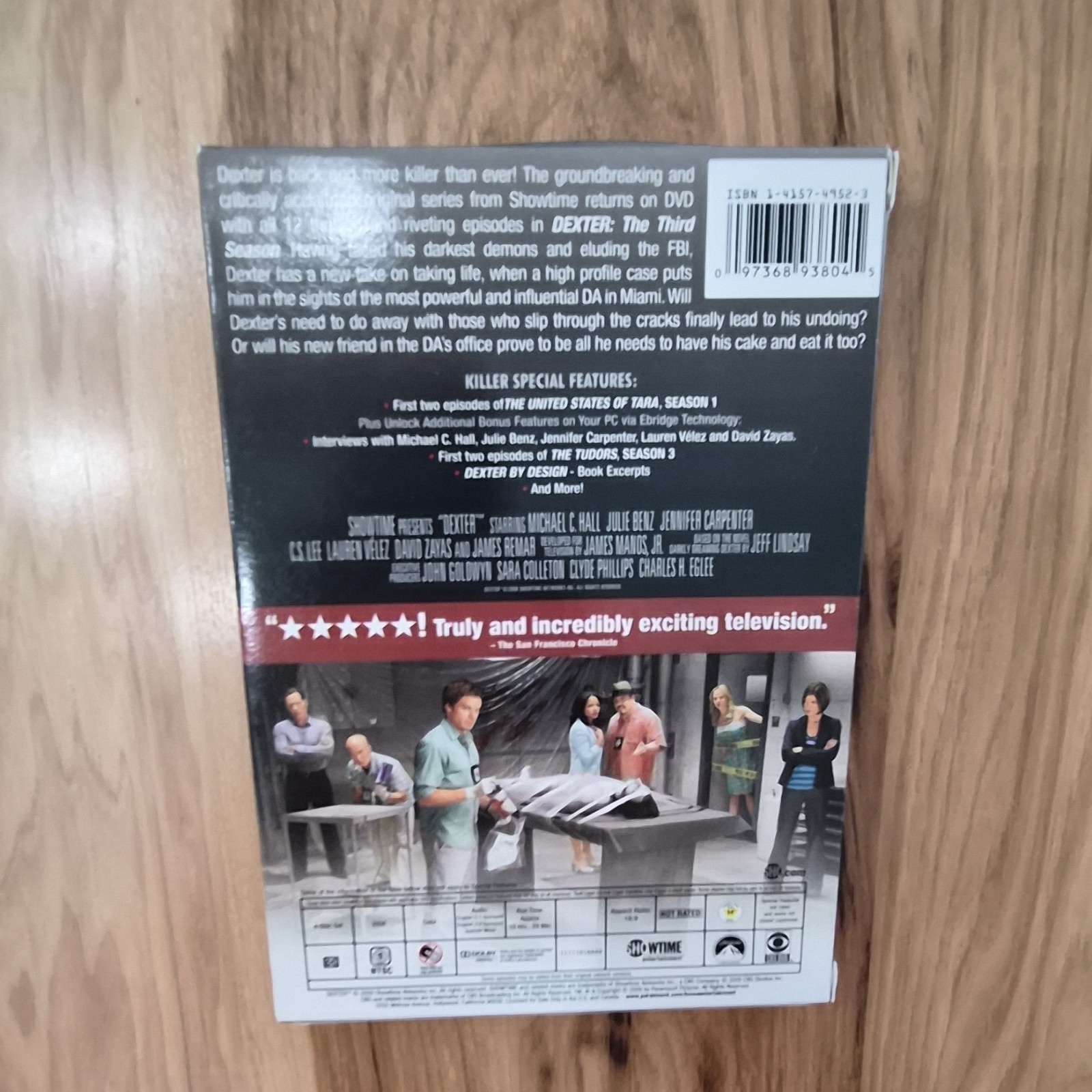 Dexter: The Third Season DVD Box Set 4-Disc Showtime Ent. Interviews