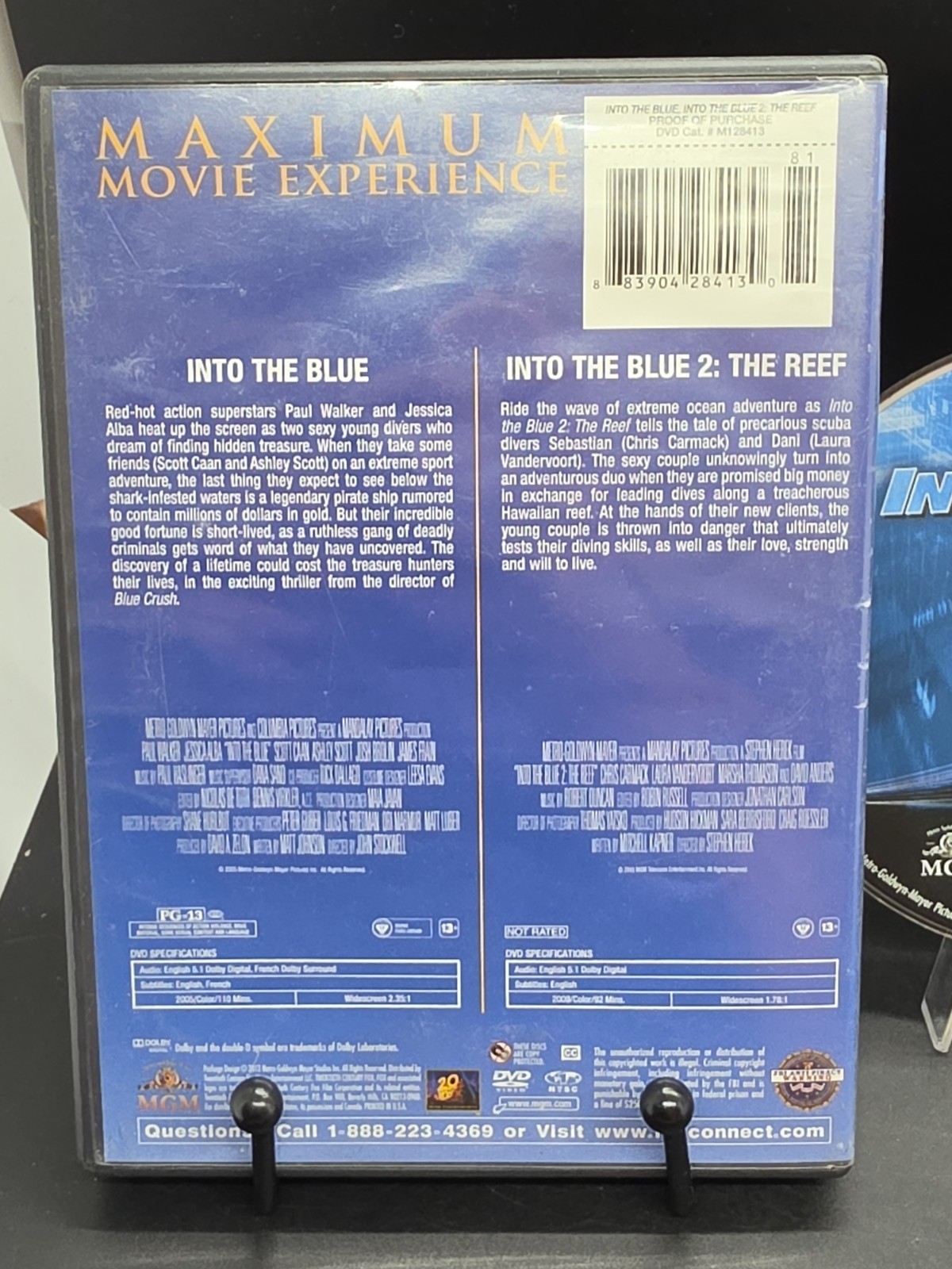 Double Feature Into the Blue 1 and 2 the Reef (2 DVD) Paul Walker Jessica Alba